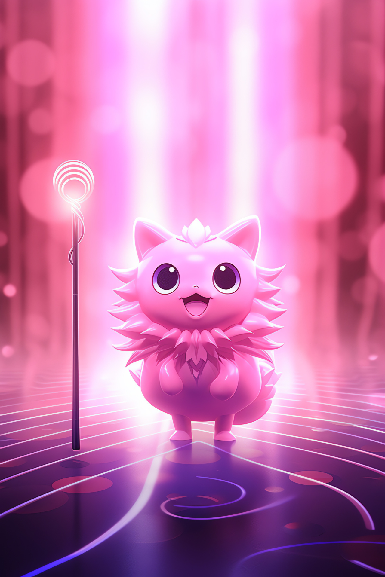 Jigglypuff, Pokmon melody, Serenade specialist, Calm visage, Singing creature charm, HD Phone Image