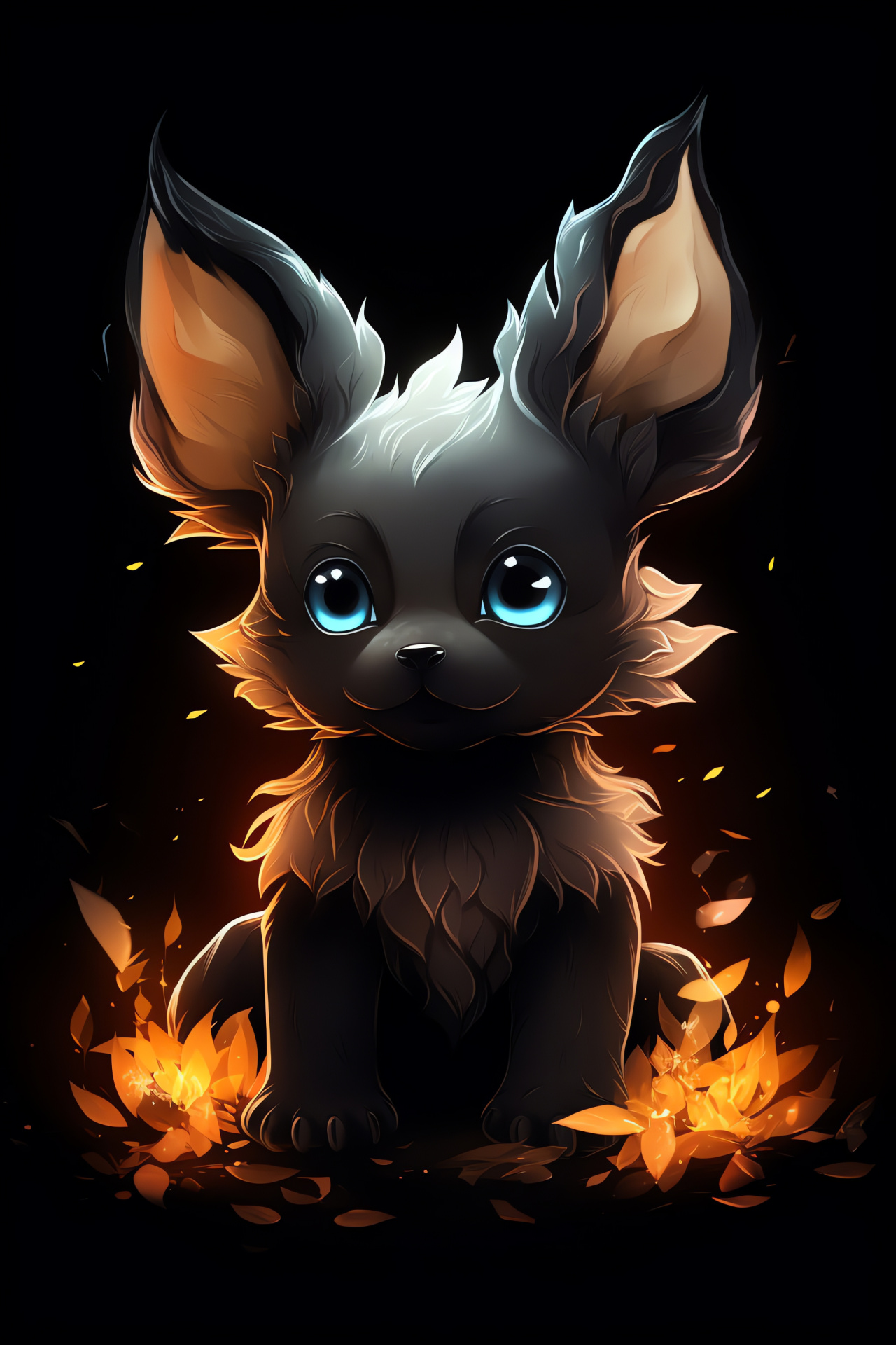 Cute Eevee, Fluffy appearance, Expressive demeanor, Evolve possibilities, Stout resolve, HD Phone Wallpaper