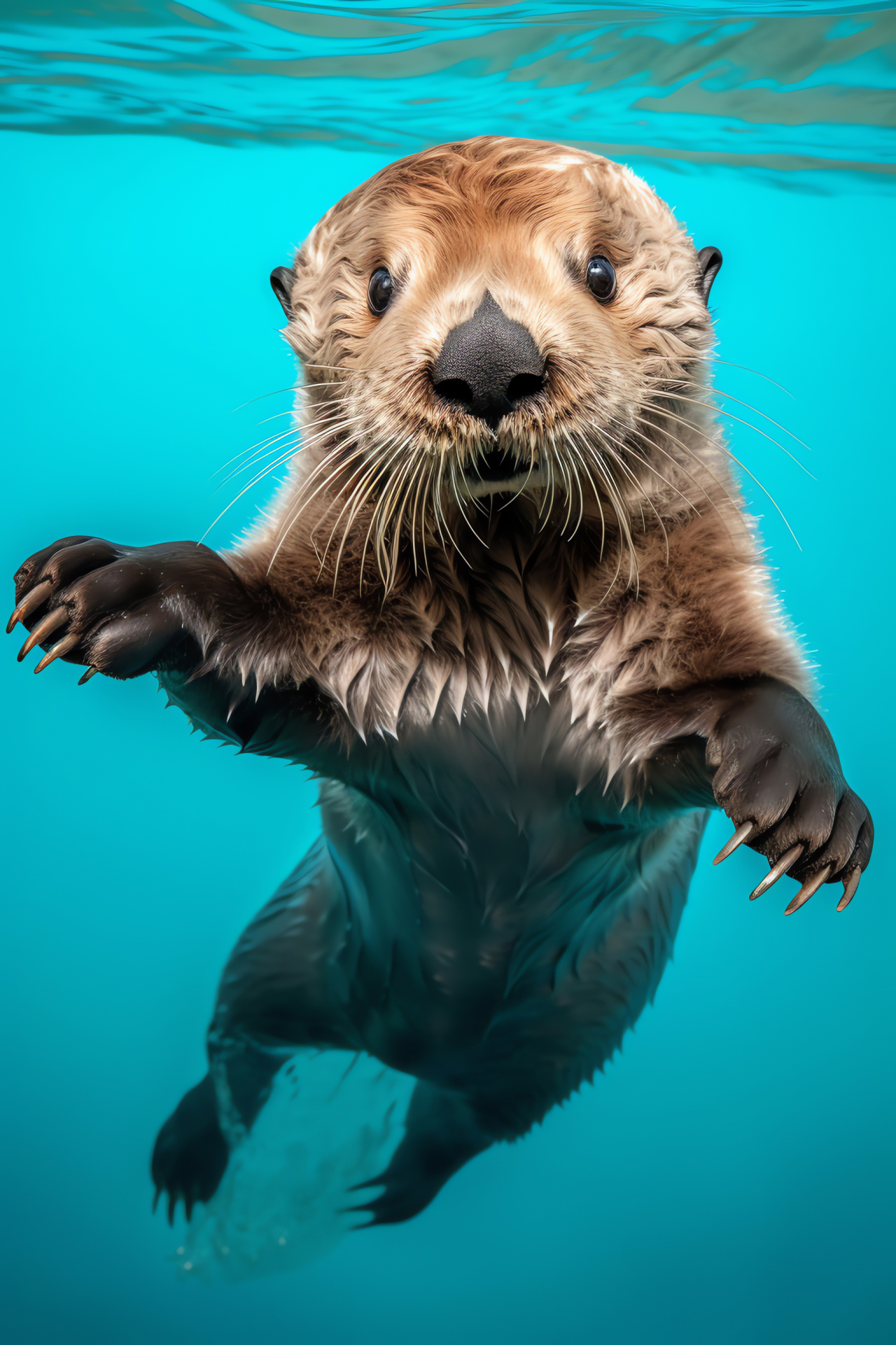 Sea Otter, Marine mammal, Aquatic environment, Wildlife conservation, Playful behavior, HD Phone Wallpaper