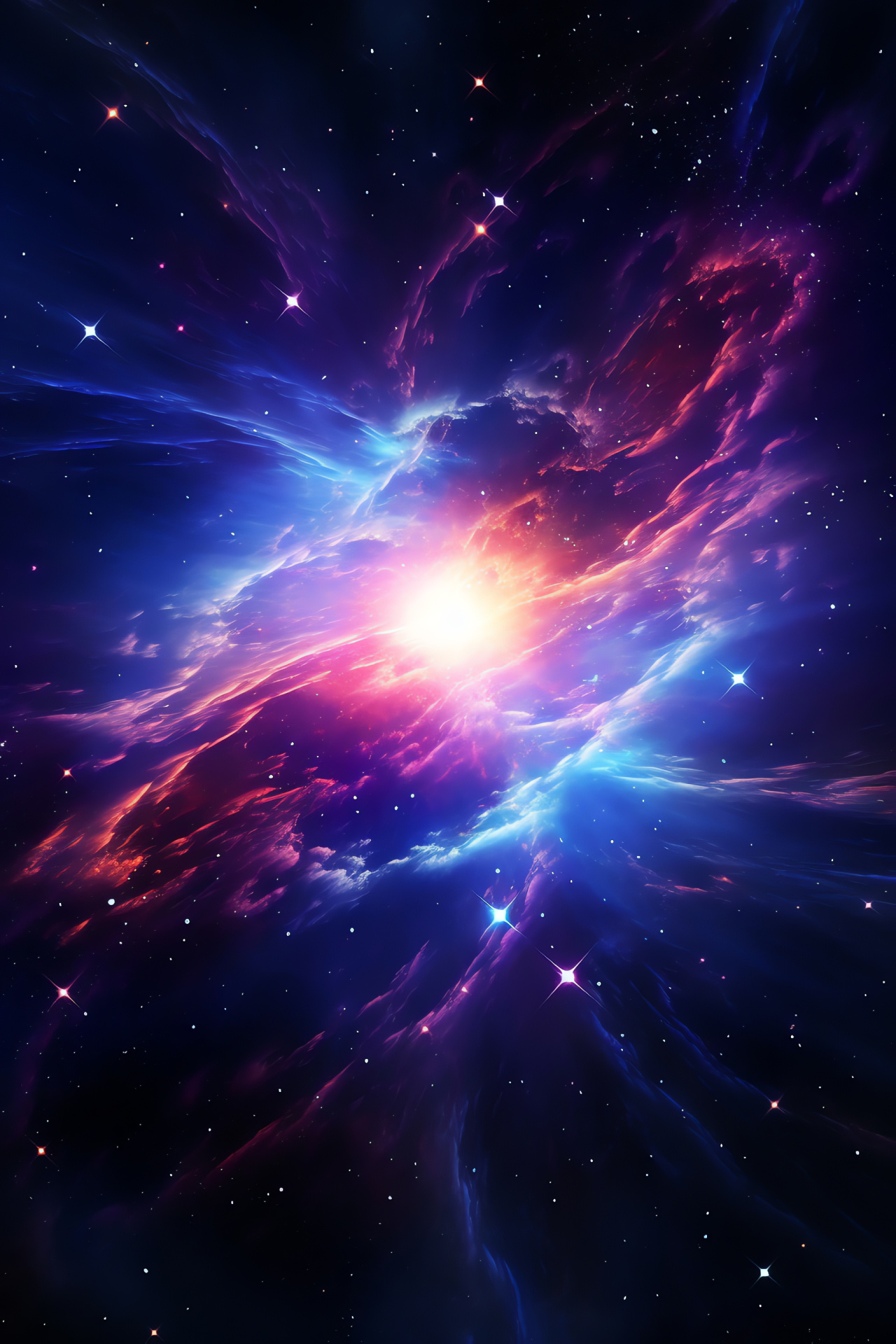 Astronomical explosion, Dying star event, Galactic phenomenon, Cosmic spectacle, Stellar burst, HD Phone Wallpaper