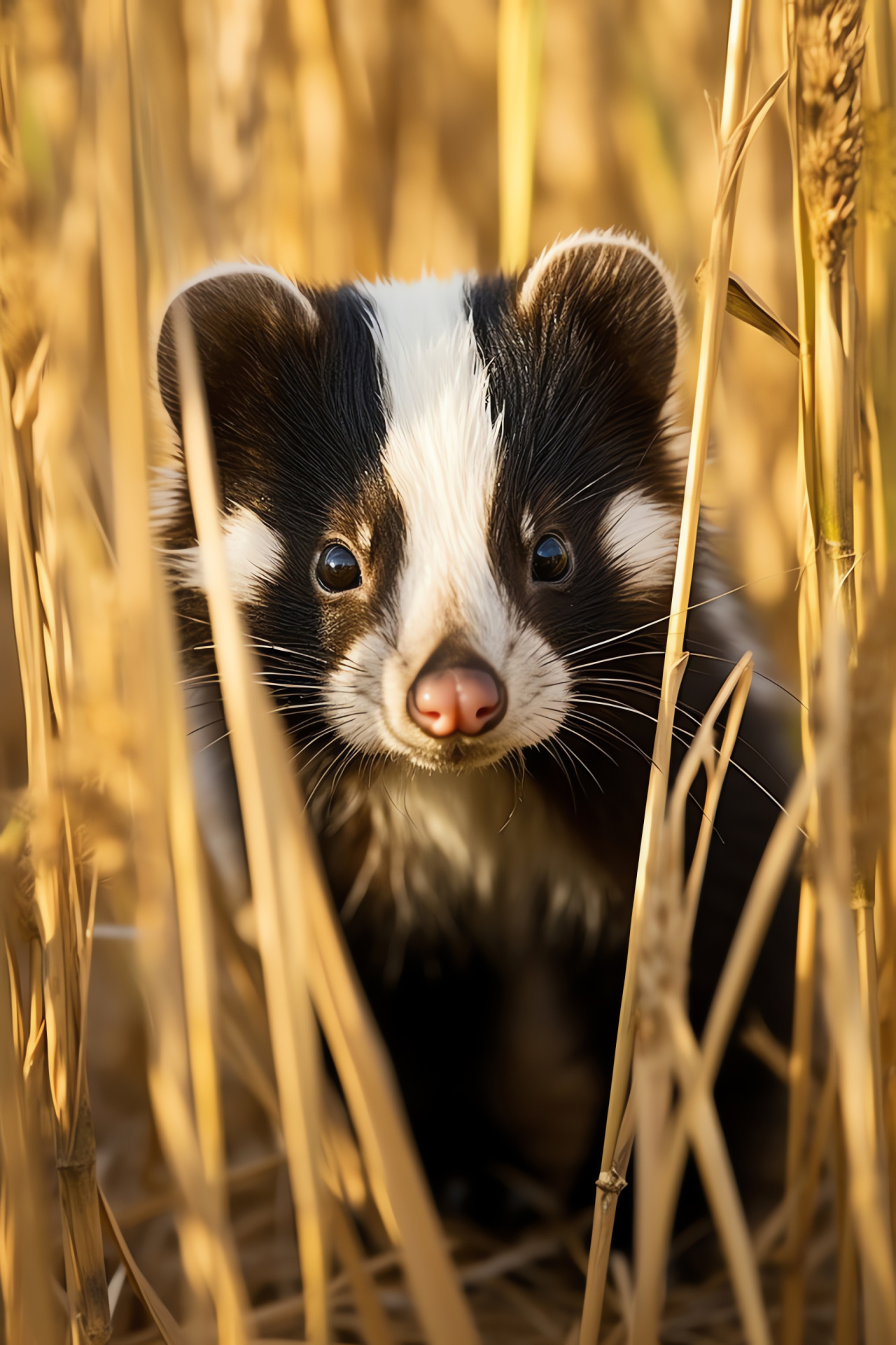 Wildlife image, Forest creature, Nature's camouflage, Habitat grassland, Fauna portrait, HD Phone Wallpaper