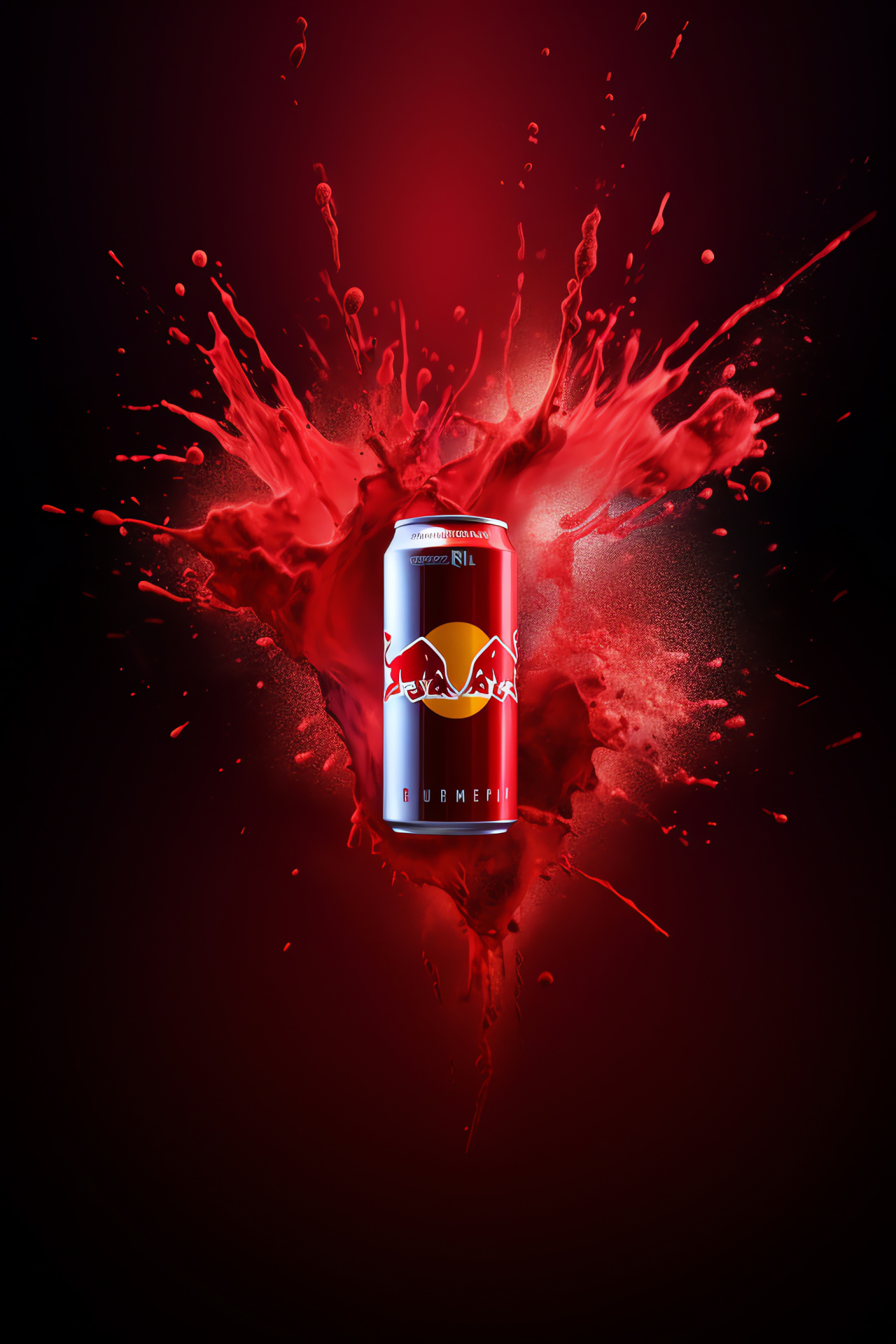 Iconic Red Bull branding, Energetic bull design, Marketing emblem, Popular energy drink, Dynamic imagery, HD Phone Wallpaper