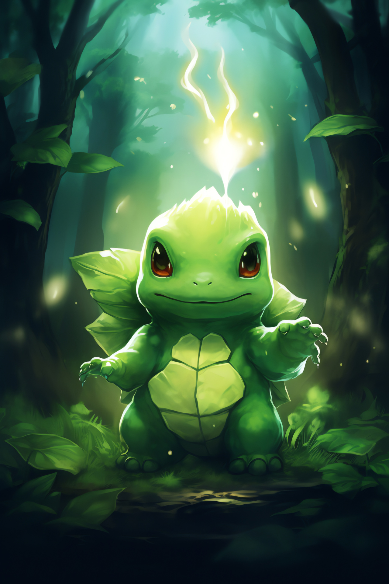 Torterra, Pokmon creature, Gentle giant, Verdant shell landscape, Serene wildlife, HD Phone Wallpaper