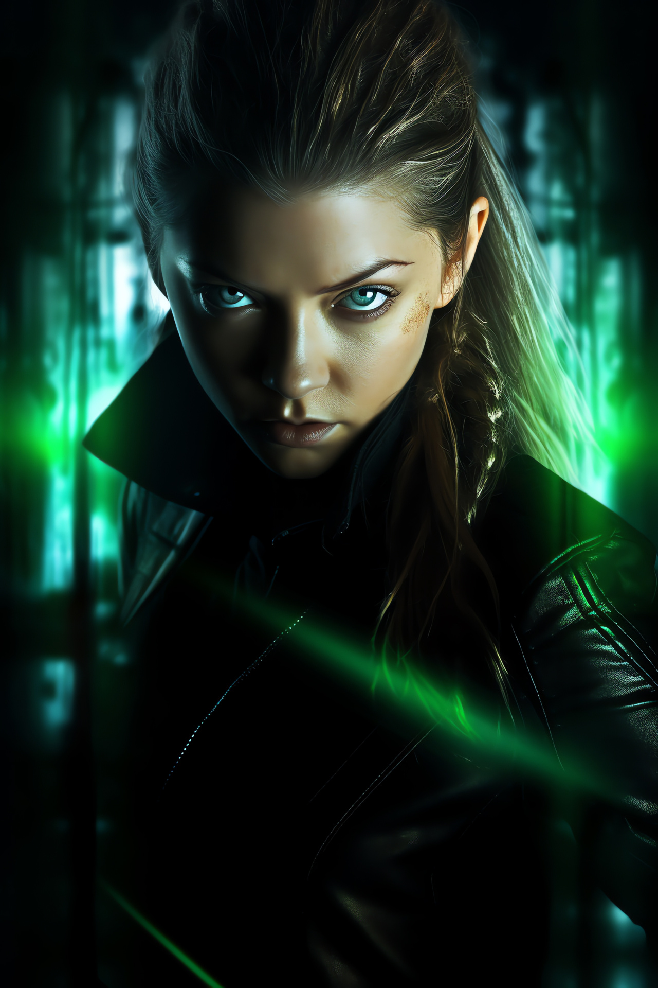 Rebel Natalie Dormer, Cressida character, Dystopian saga, Intense performance, Sci-fi epic, HD Phone Image