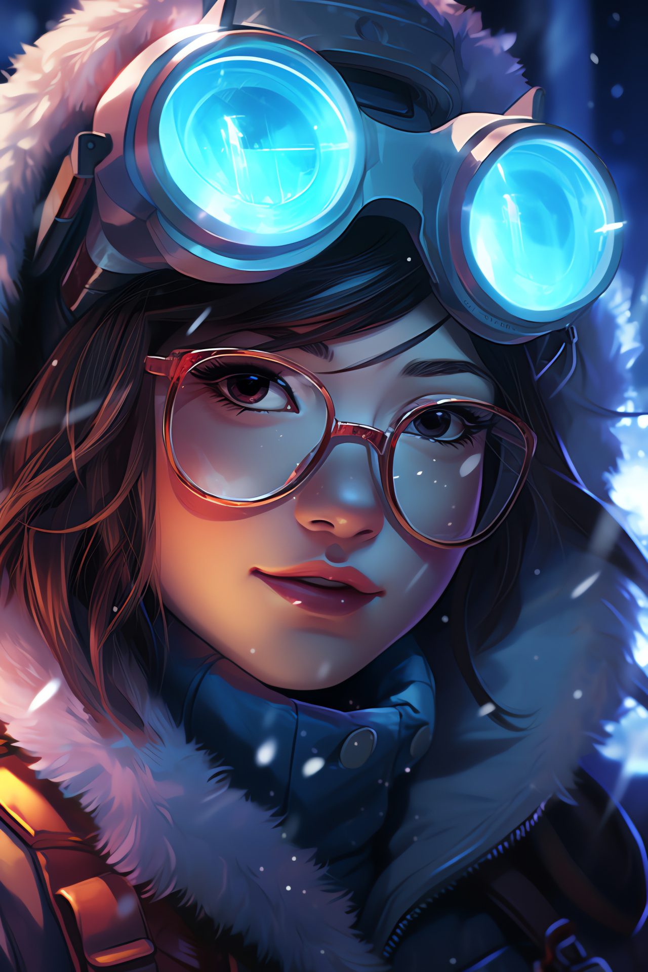 Overwatch Mei, Heroism, Cryogenic survival, Volskaya scenery, Industrial ambiance, HD Phone Wallpaper