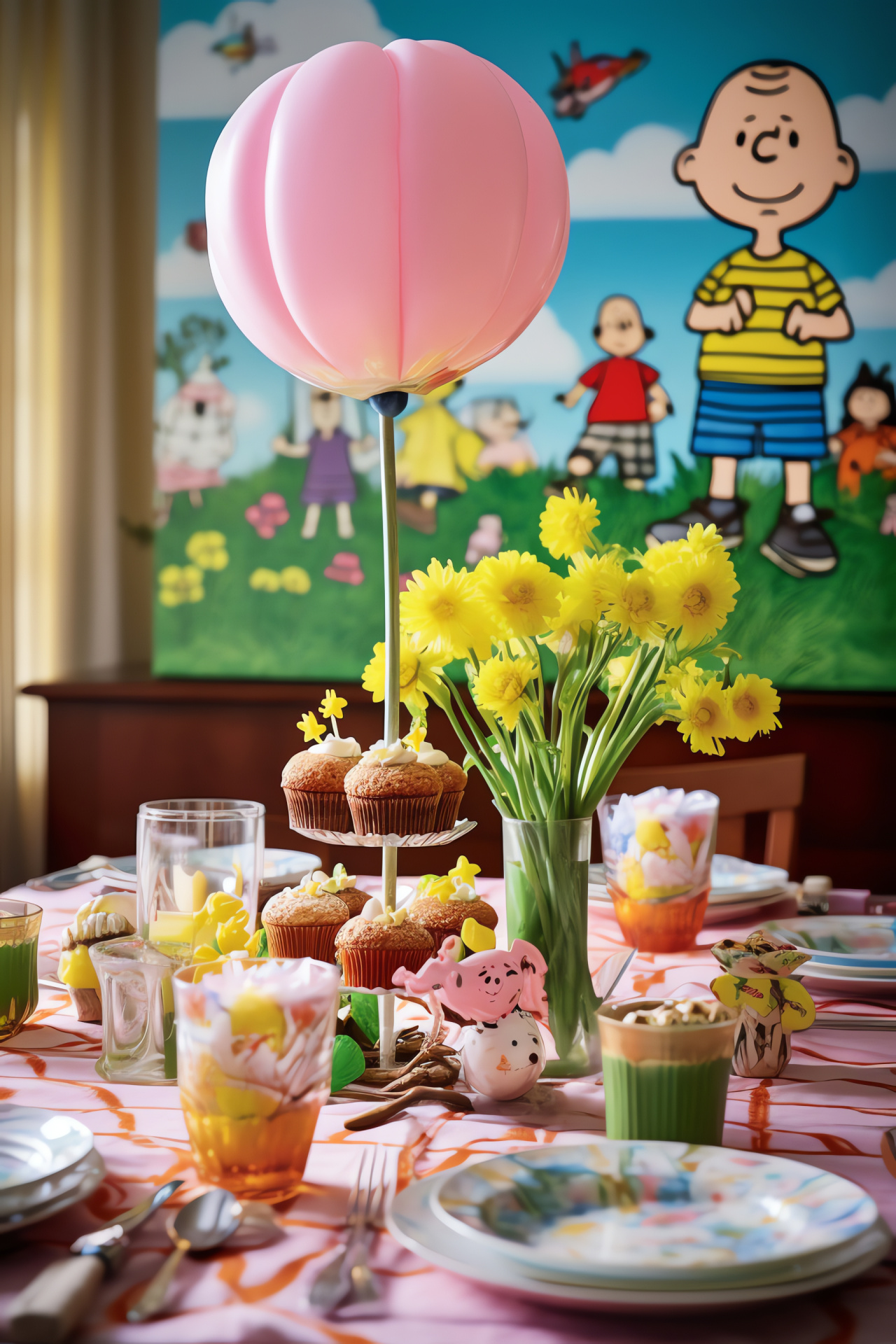 Peanuts Easter, Snoopy and friends, Spring celebration, Chocolate sweets, Pastel hues, HD Phone Wallpaper