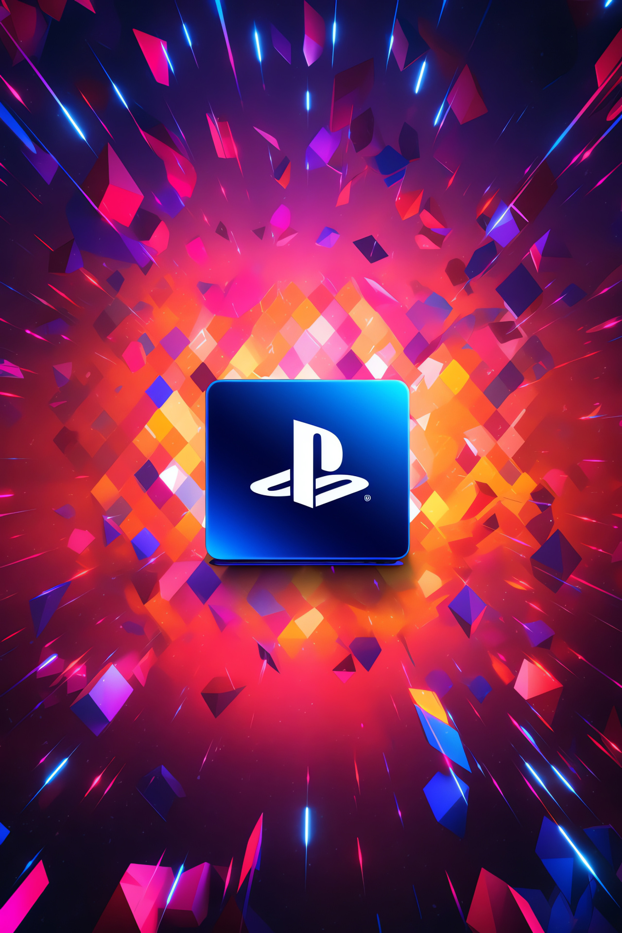 PS4 Emblem, Sony Interactive Entertainment, Gaming Console insignia, PlayStation 4, Dynamic design, HD Phone Wallpaper