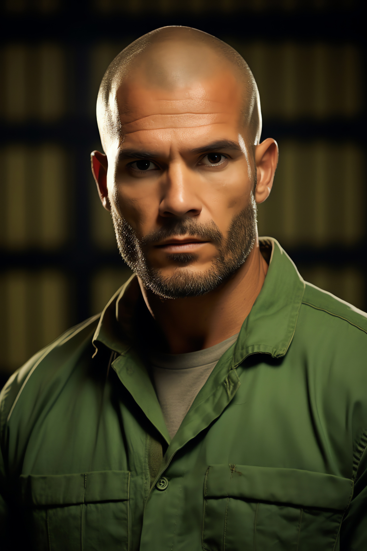 Fernando Sucre portrait, Amaury Nolasco as convict, Prison Break series, Detailed capture, Monochrome palette, HD Phone Wallpaper