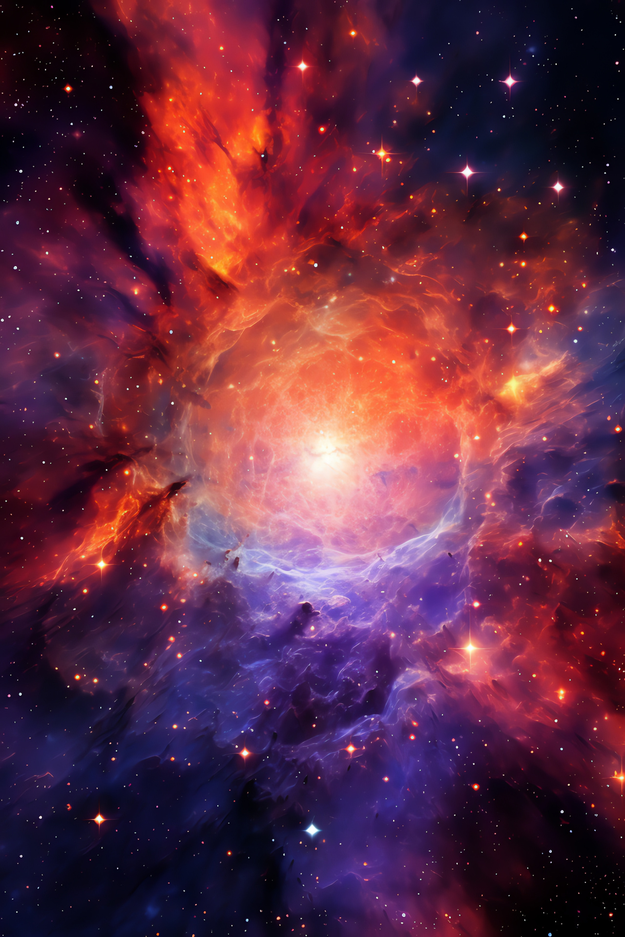 Expansive Universe, Space phenomena, Supernova remnants, Stellar explosion, Celestial spectacle, HD Phone Image