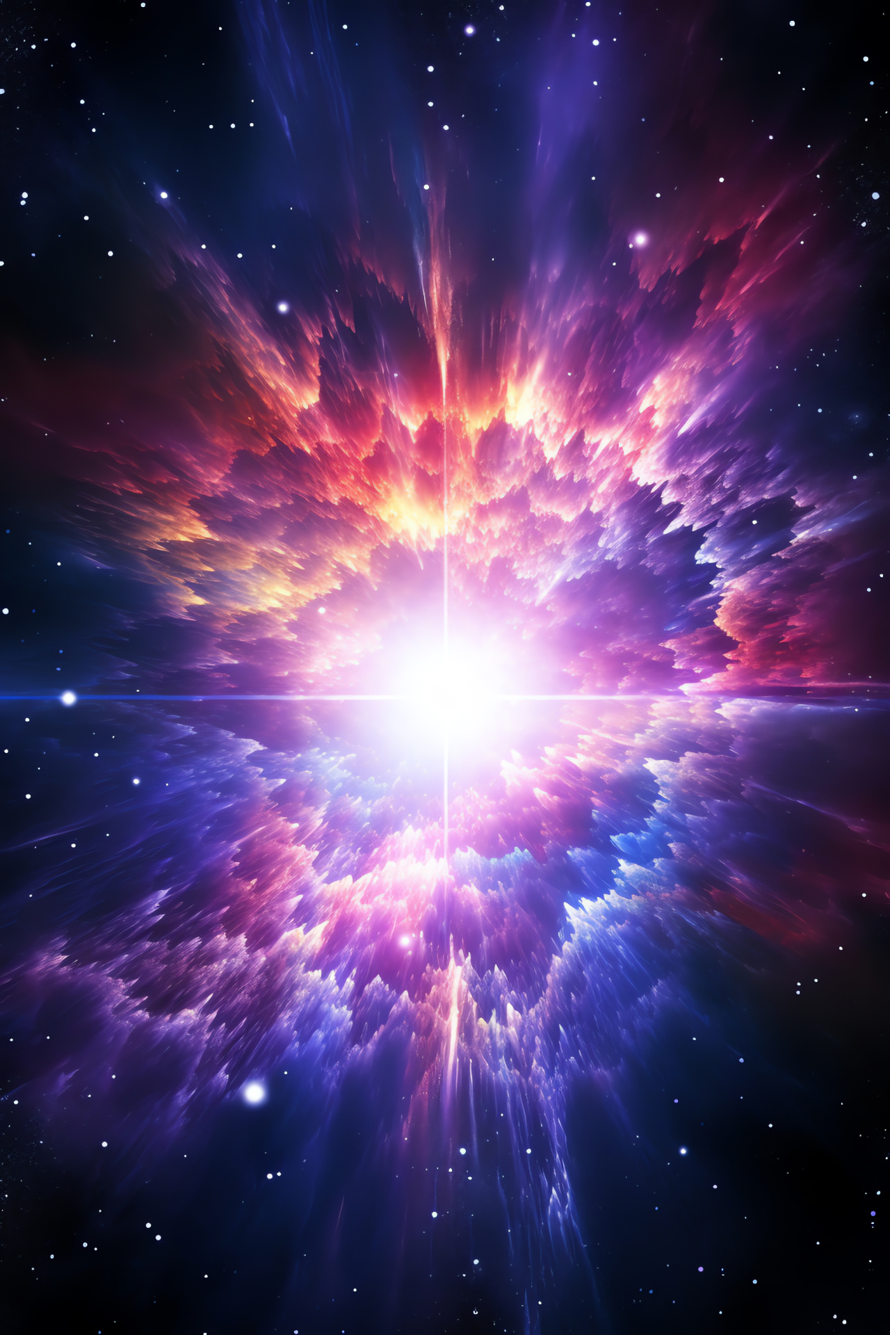 Universe wonders, Galactic brightness, Space scene, Star life end, Cosmic view, HD Phone Wallpaper