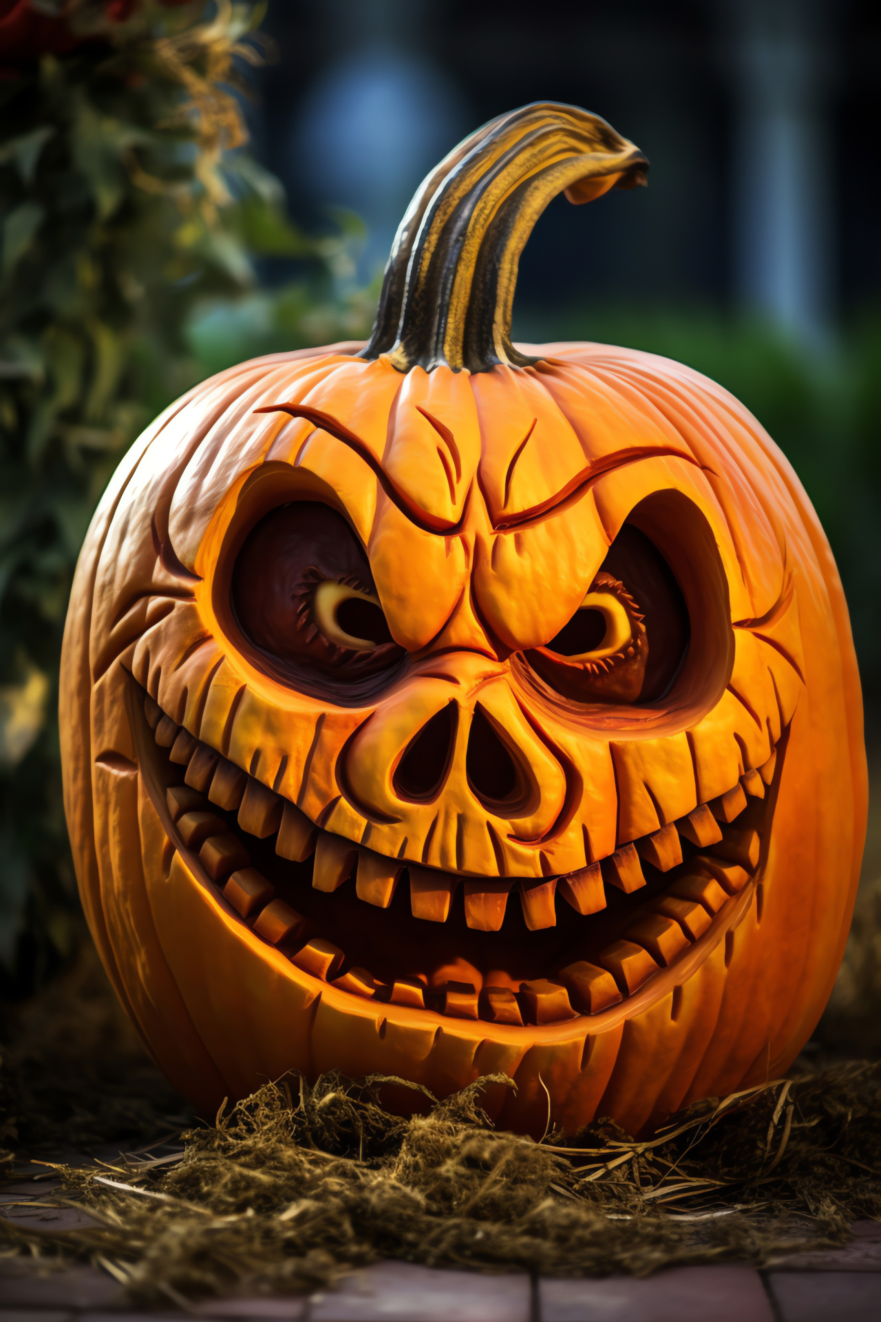 Halloween King Jack, Autumn festival, Pumpkin architect horror, Ghostly dwellings, Spooky amusement, HD Phone Wallpaper