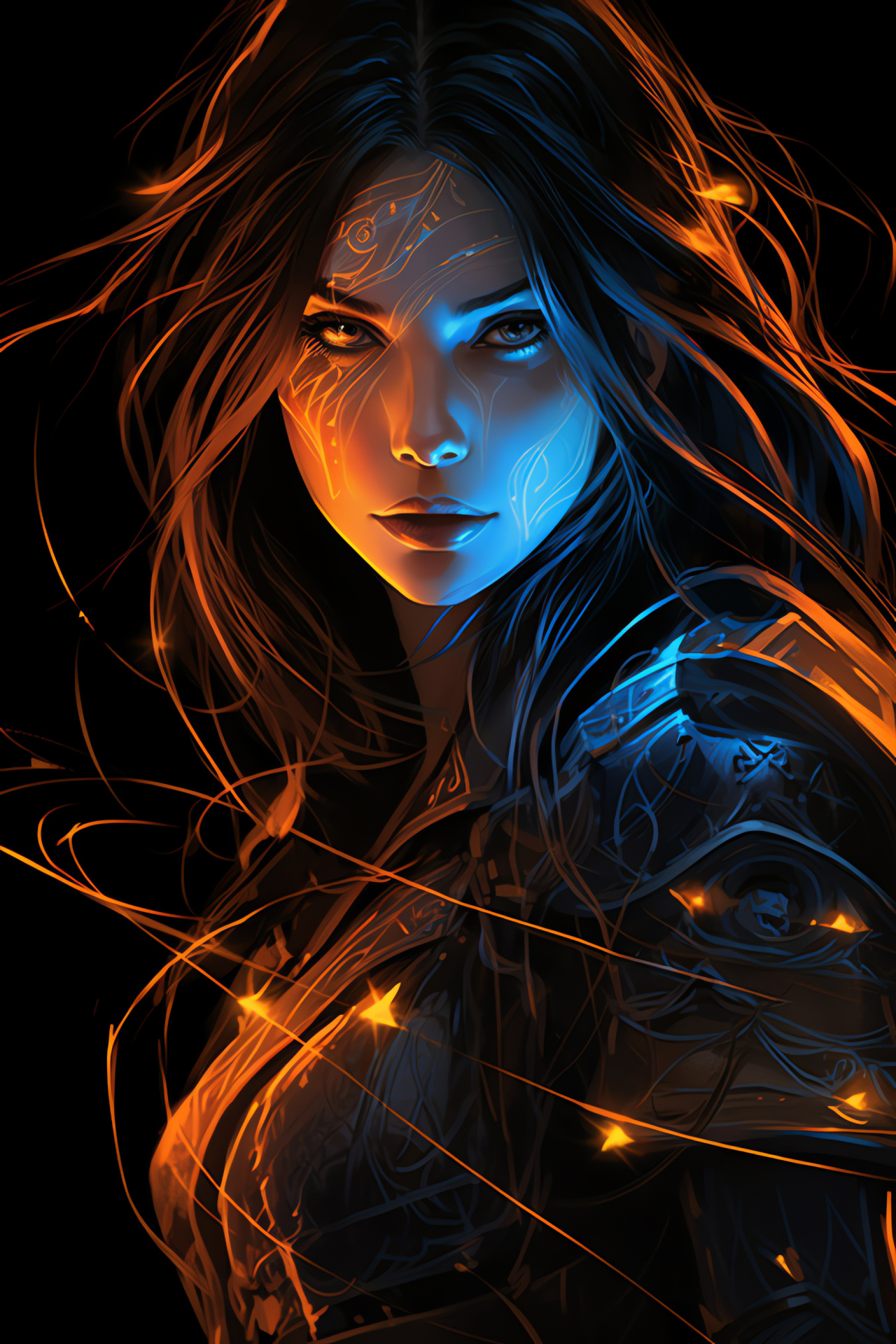 Aribeth de Tylmarande, Neverwinter sorceress, Elven mage, Arcane energy, Wizardry prowess, HD Phone Wallpaper