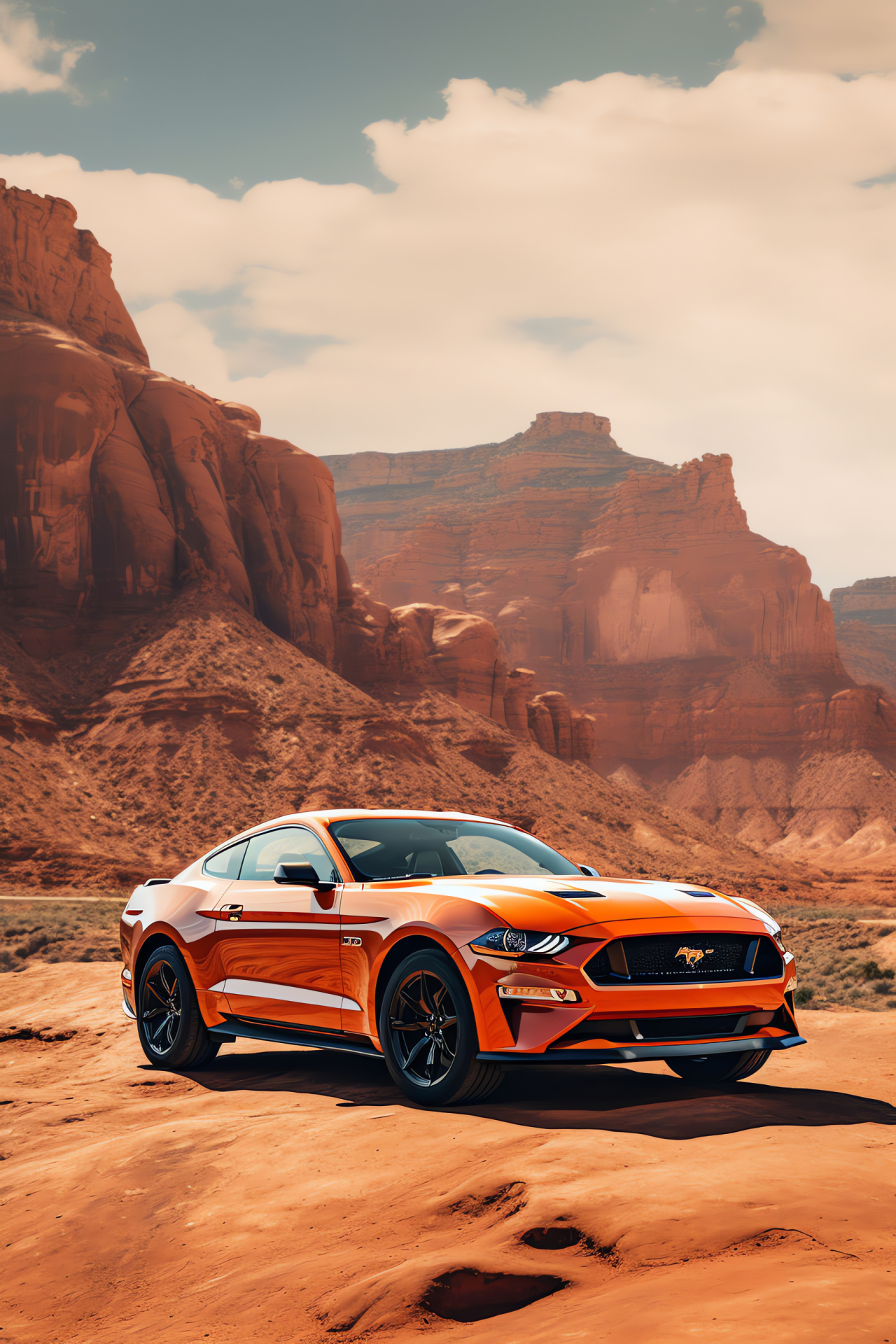 Mustang HD, Grand Canyon explorations, Advanced off-road technology, Durable vehicle suspension, All-terrain driving capability, HD Phone Image