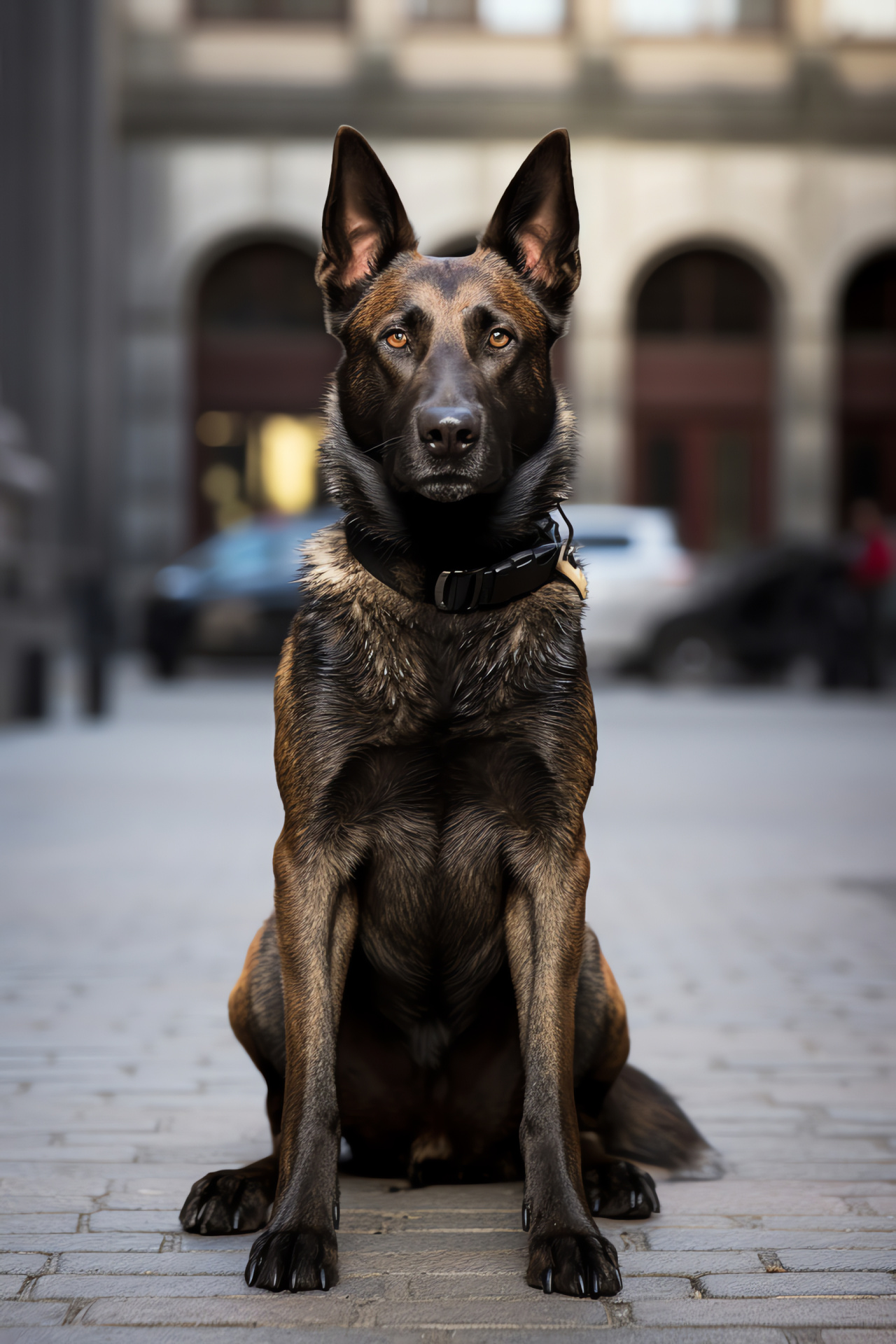 Dutch Shepherd breed, K9 service dog, Sturdy work coat, Distinctive striped coat, Enforcement animal, HD Phone Wallpaper