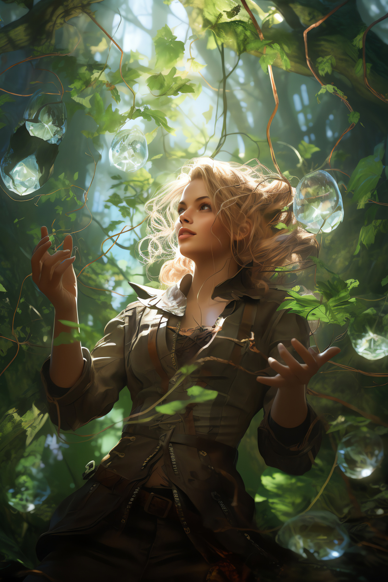 Magic The Gathering HD, Nissa Revane card, Gaming collectibles, Nature magic artwork, Enchanted woods, HD Phone Wallpaper