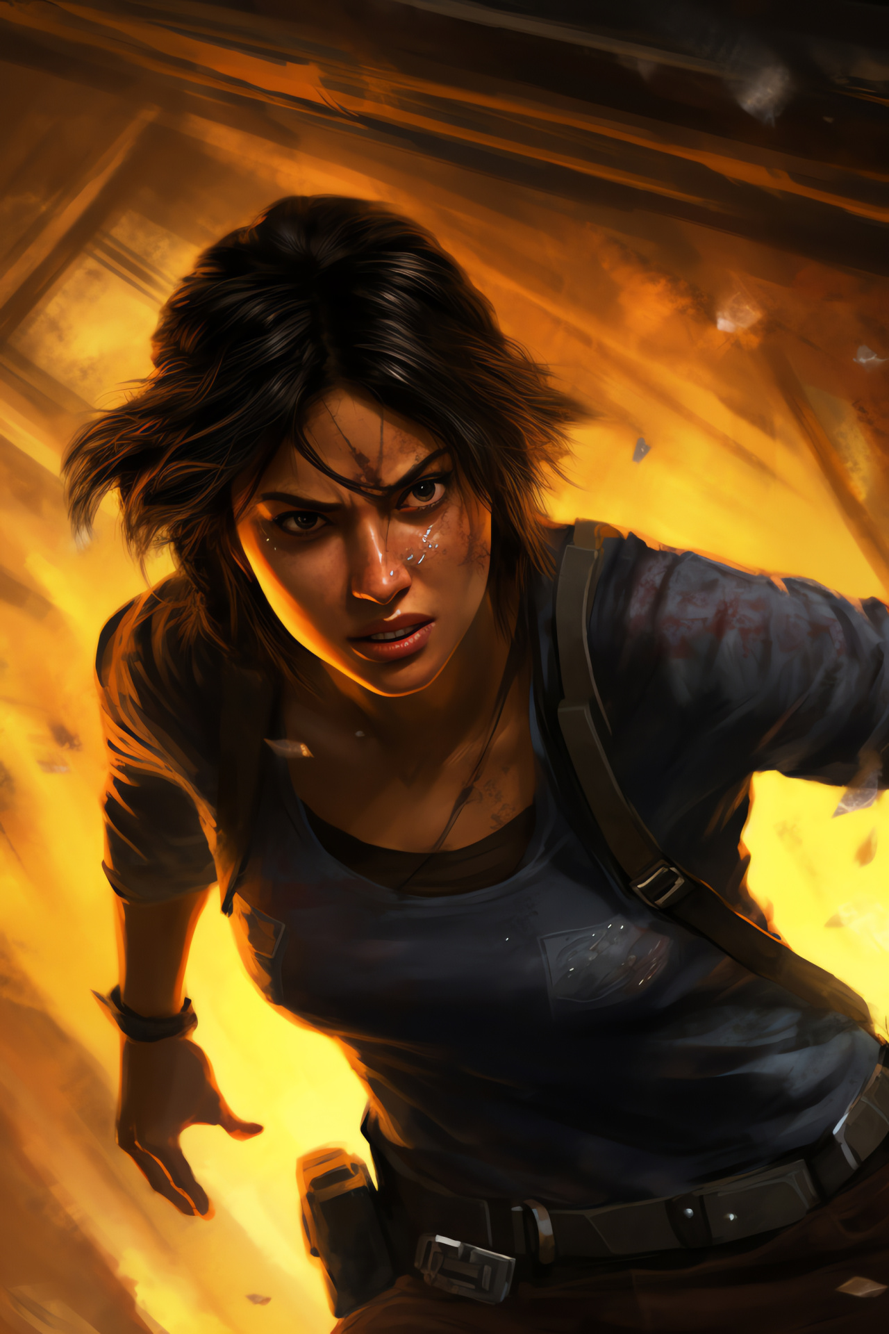 Chloe Frazer, Expert burglar, Skilled fighter, Uncharted antagonist, Treacherous environment, HD Phone Image