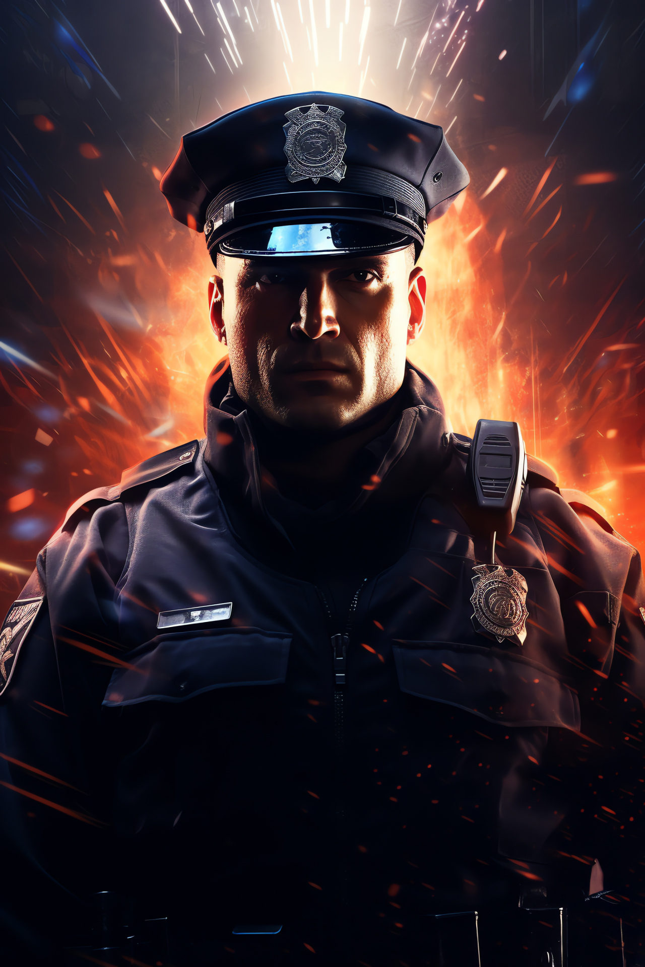 Need For Speed Most Wanted, Sergeant Cross character, Police pursue, Officer uniform, Enforcement badge, HD Phone Wallpaper