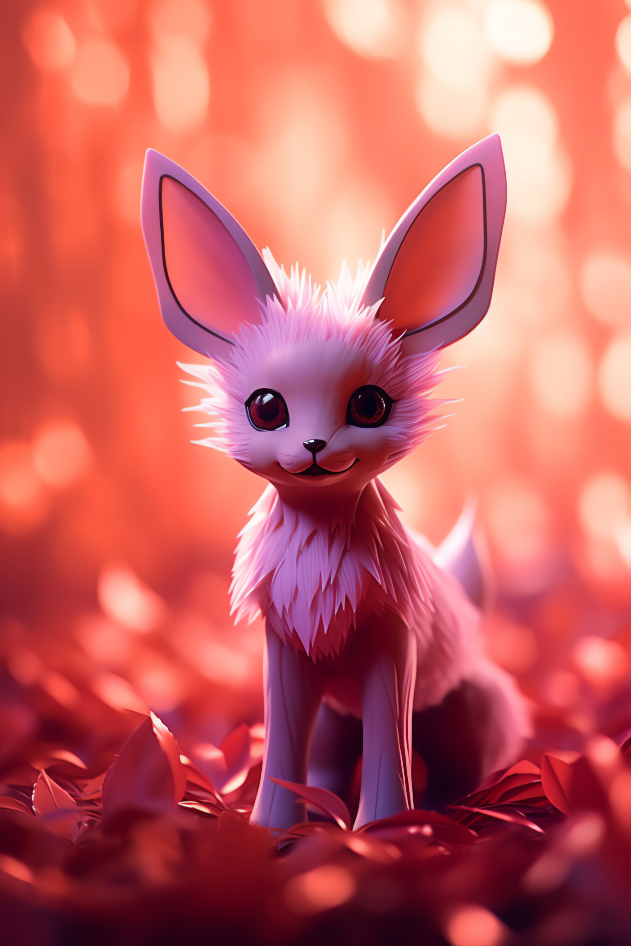 Espeon, Psychic Pokemon, Soothing expression, Twilight ambiance, Energy manifestation, HD Phone Image