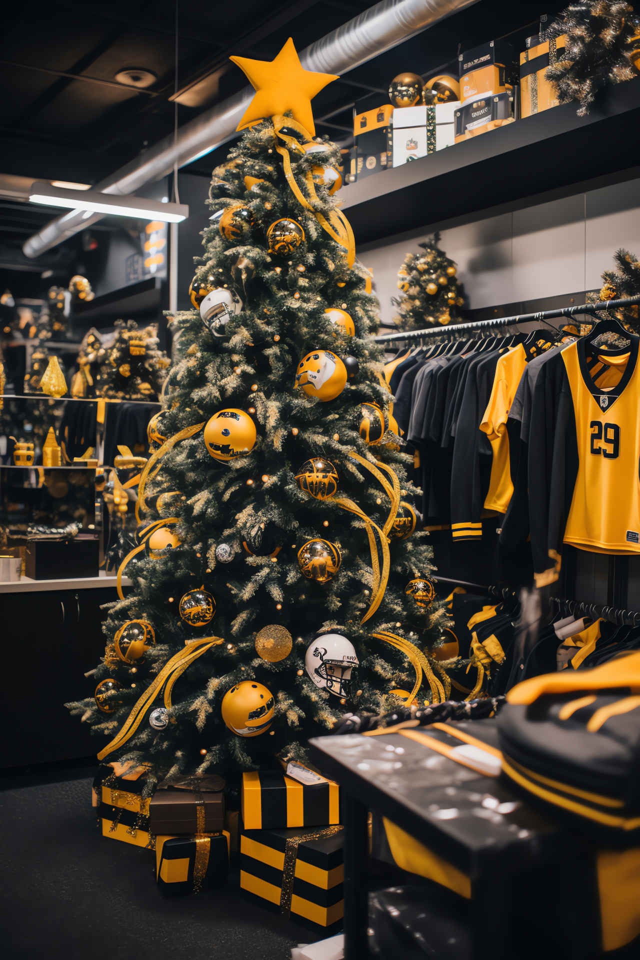 Pittsburgh Steelers, NFL team celebration, Festive locker room, Yuletide dcor, Holiday-themed apparel, HD Phone Image