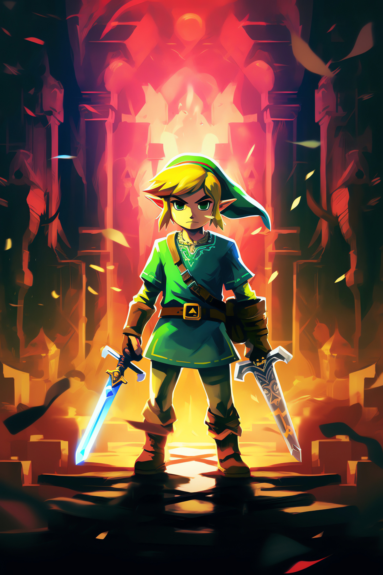 Toon Link avatar, Epic Ganon confrontation, Master Sword wielder, Zelda series lineage, Great Sea navigation, HD Phone Wallpaper