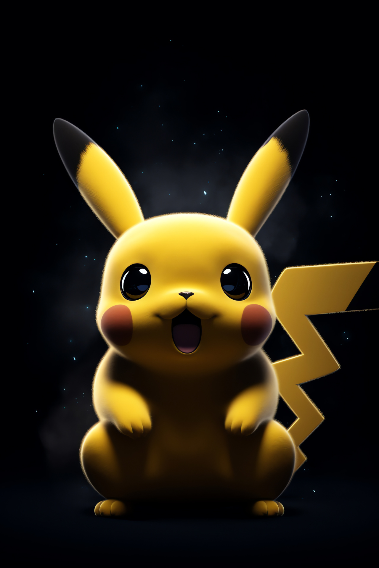 Pikachu, Iconic electric mouse, Expressive Pokmon character, Anime entertainment, Playful Pokmon interaction, HD Phone Wallpaper