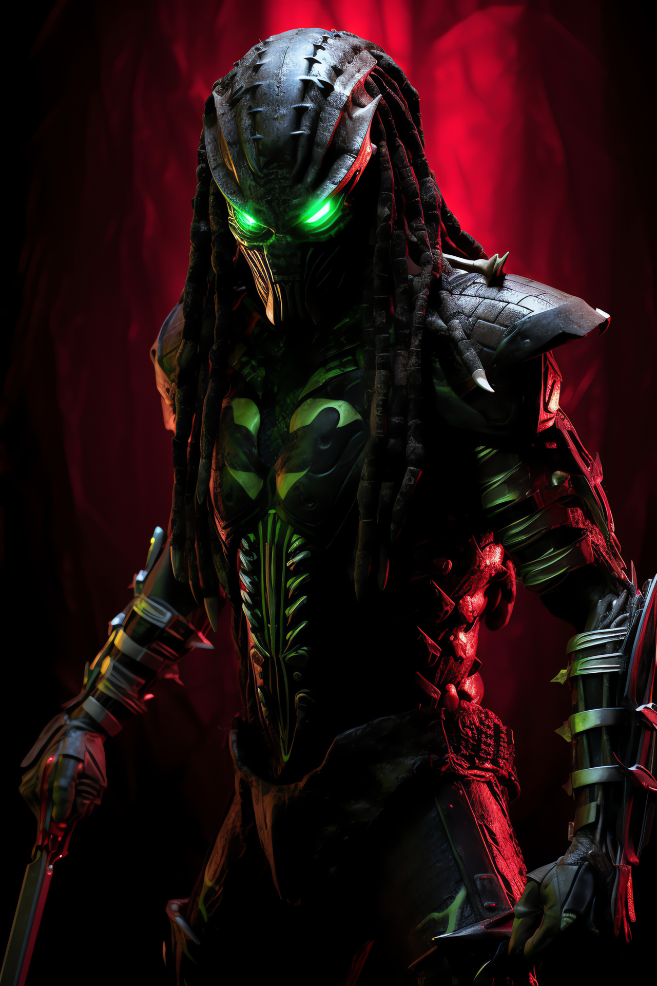 Predator look, Extraterrestrial tech, Infrared vision, Trophy quest, Yautja code, HD Phone Image