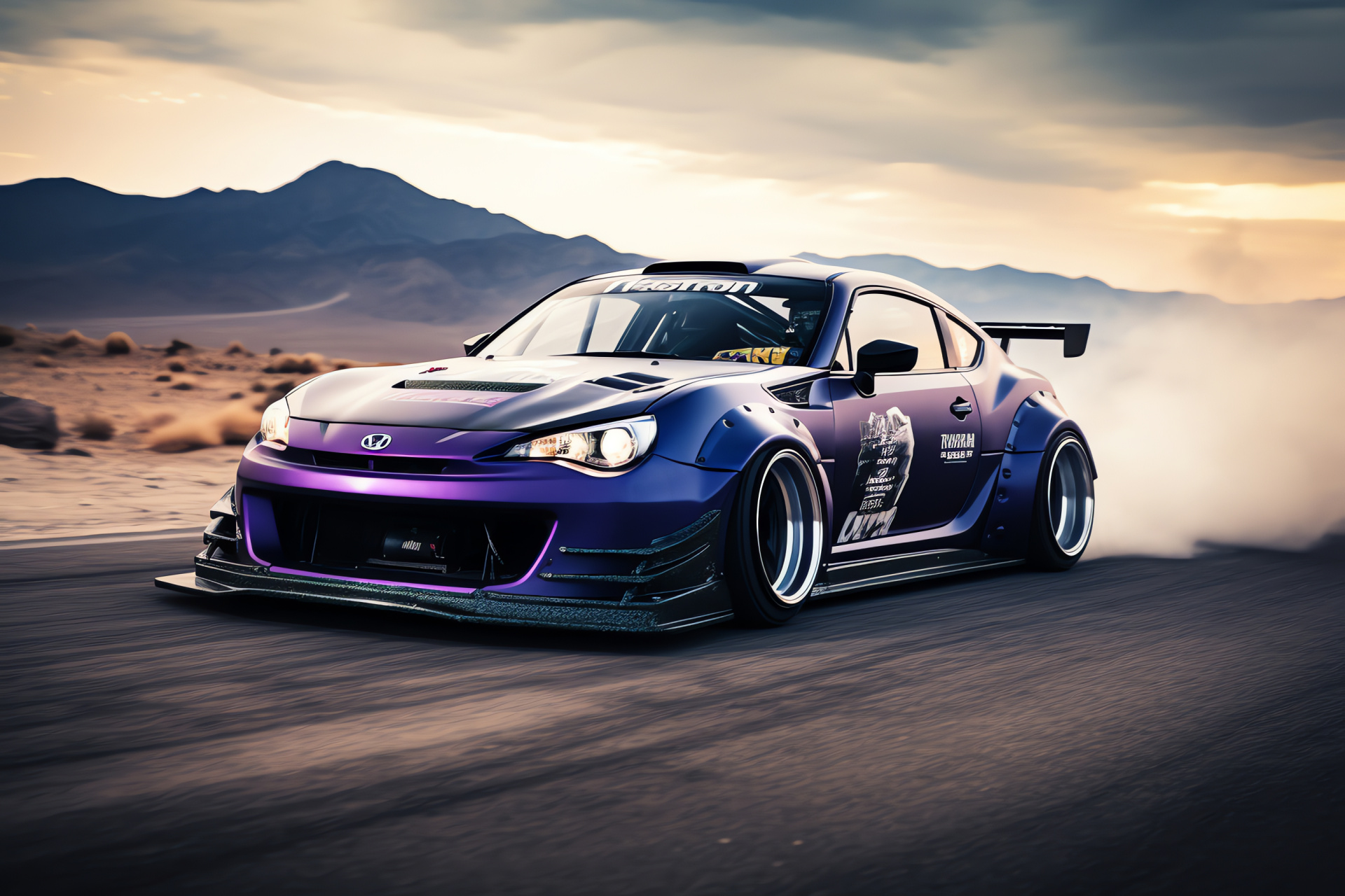 Rocket Bunny Toyota Celica, Car modification, Vibrant colors, Vehicle design, Automotive enthusiast scene, HD Desktop Wallpaper