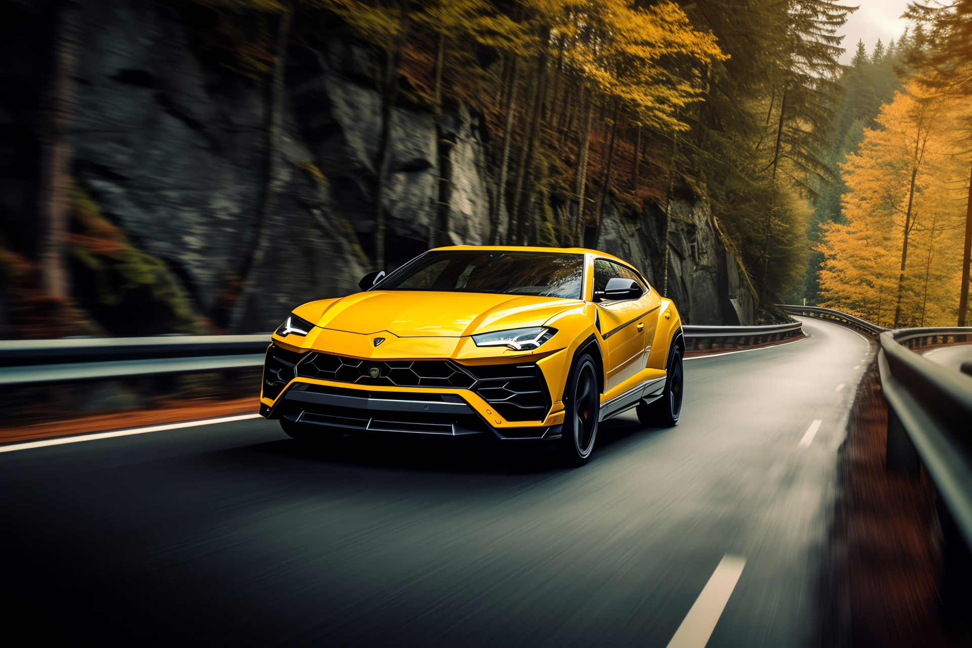 Lamborghini Urus, Super SUV, Iconic Nordschleife, Performance vehicle, Luxury automotive design, HD Desktop Image