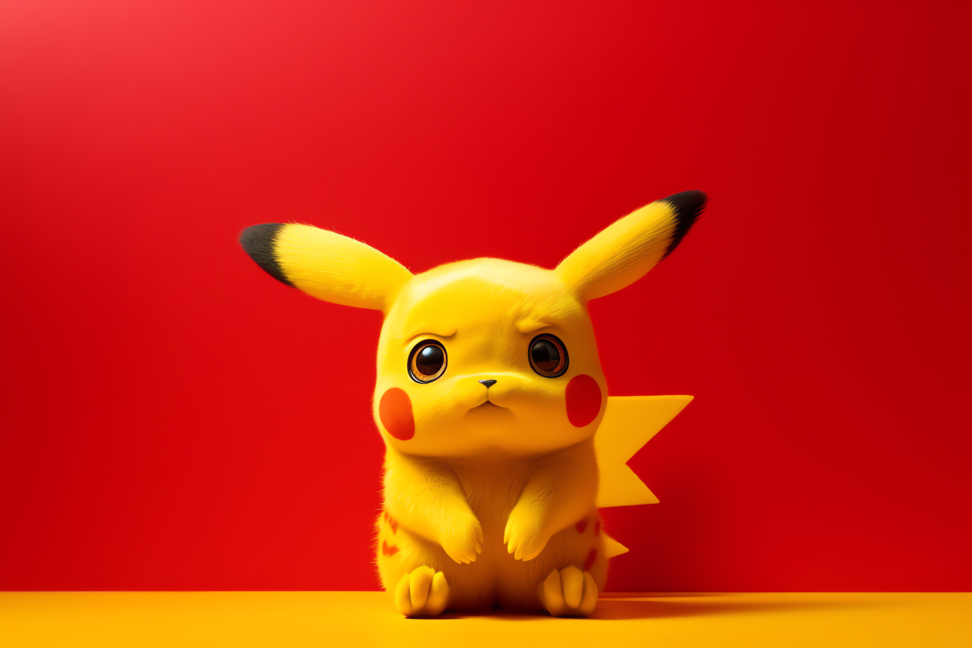 Pikachu, Pokmon phenomenon, Lively anime creature, Mouse-like features, Sparkling Pokmon eyes, HD Desktop Image