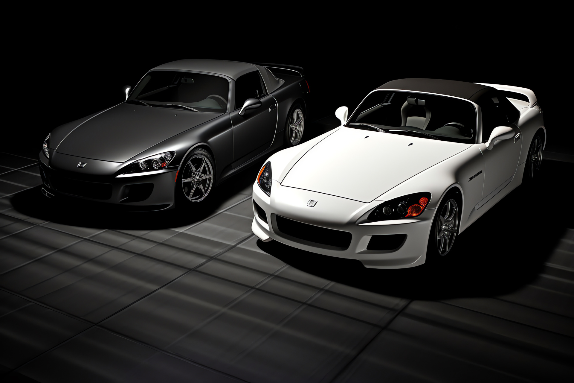 Racing S2000 Honda, GT elegance, Perspective superiority, Dual-tone finesse, Racing allure, HD Desktop Image