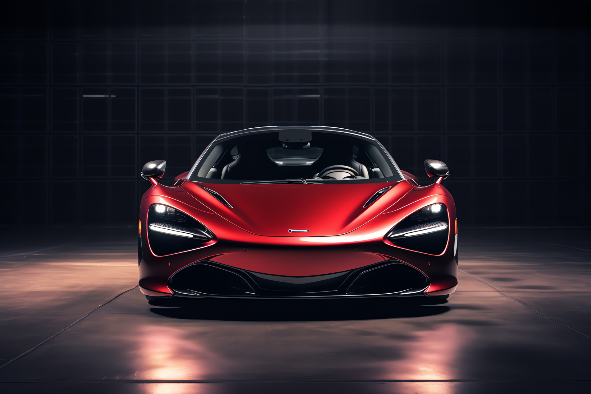 McLaren 720S profile, Red supercar presence, Performance and style, Refined automotive craftsmanship, Sleek sports car, HD Desktop Wallpaper