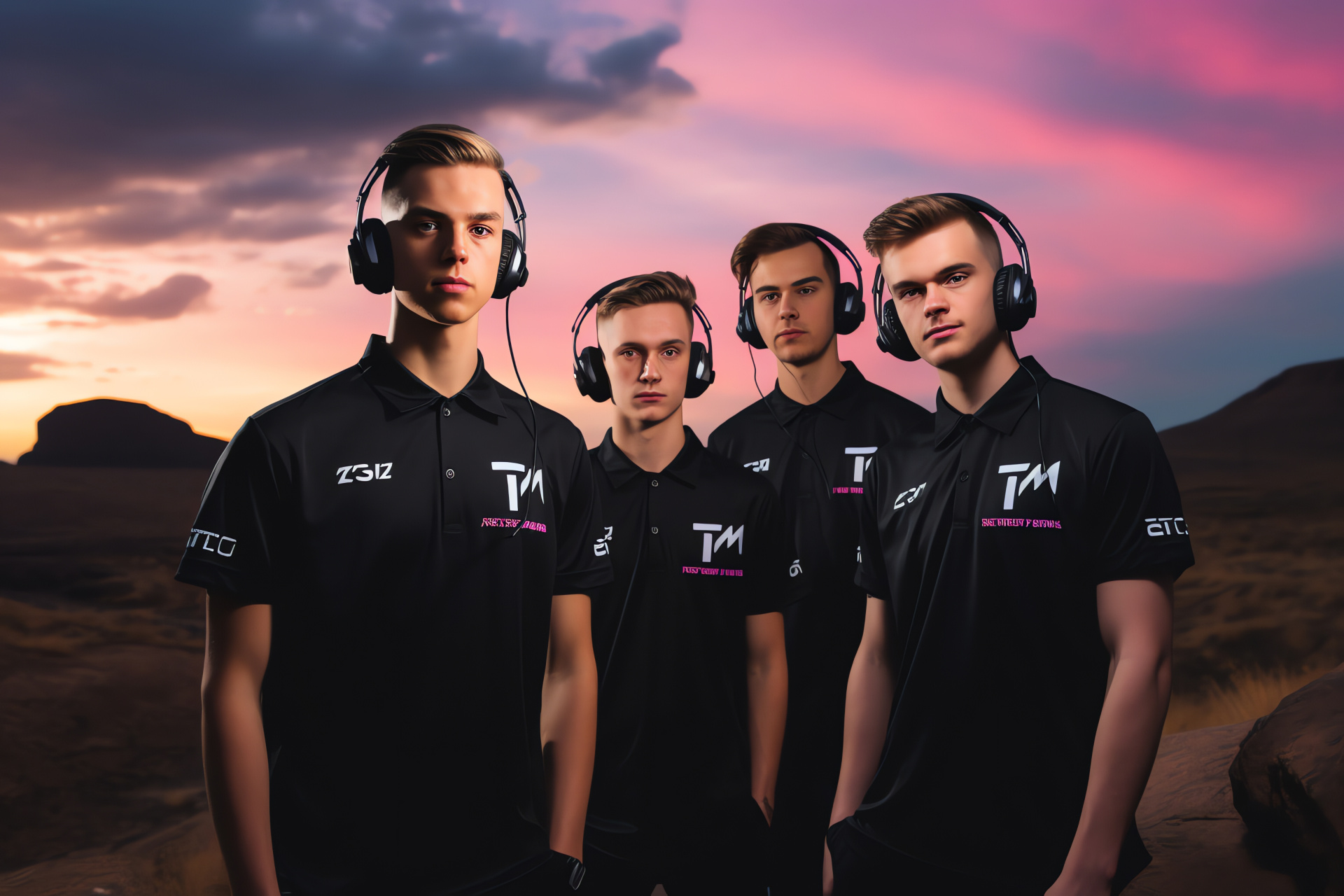 TSM Fortnite squad, Battle royale gameplay, Professional headset, Gaming accessories, Gamer engagement, HD Desktop Image