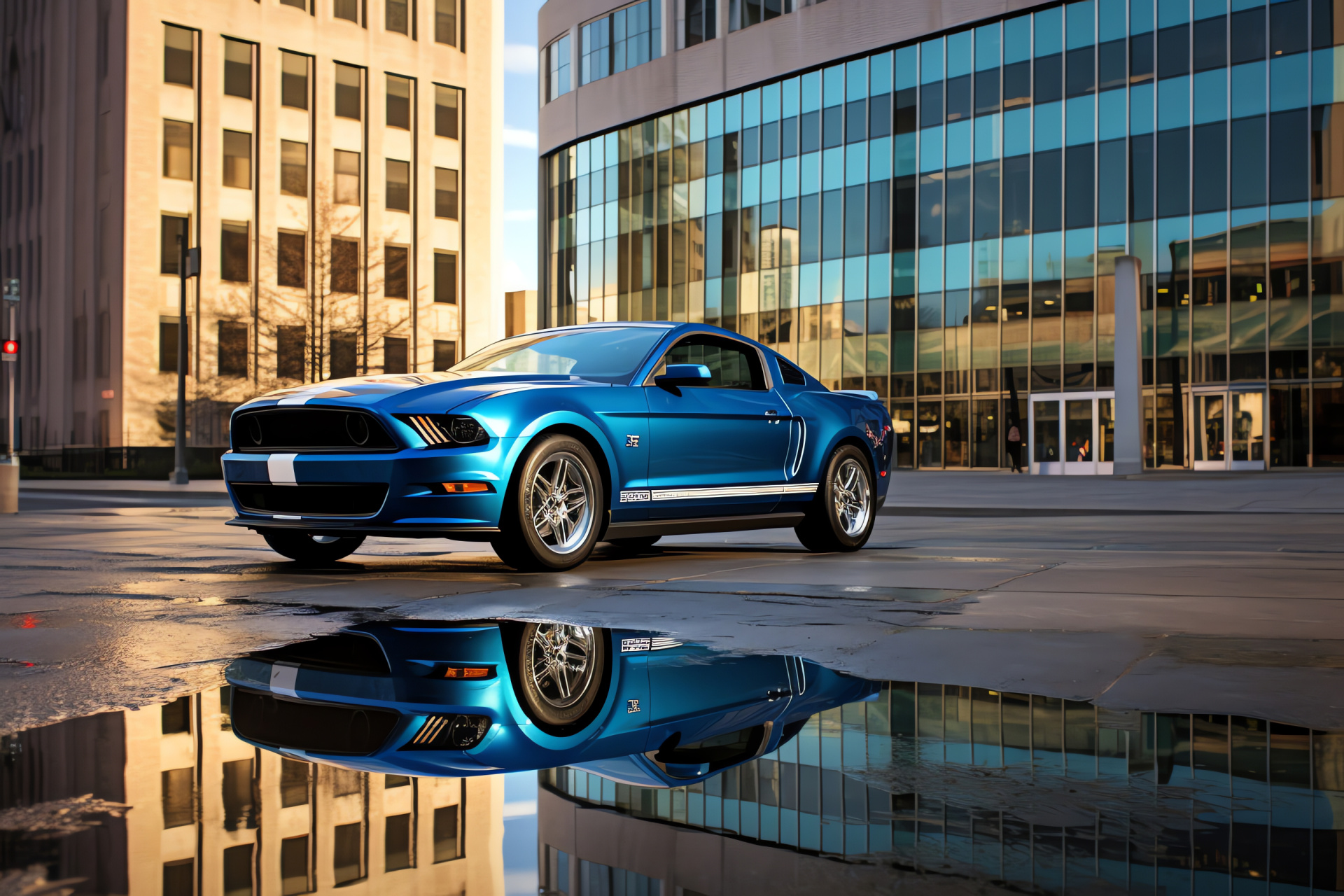 Ford Mustang HD, Detroit heritage, Ford legacy, assertive car posture, athletic build, HD Desktop Image