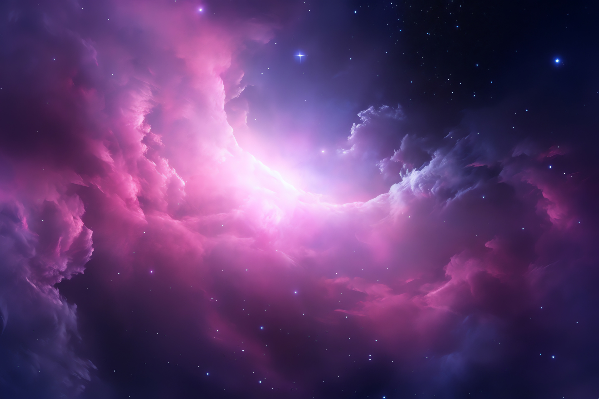 Pink Galaxy, Celestial beauty, Galactic dimension, Cosmic exhibition, Space spectacle, HD Desktop Image