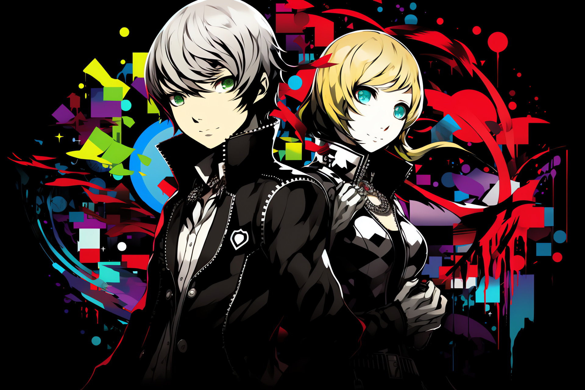 Persona Q group, RPG character assembly, Shin Megami Tensei game, High school setting, Video gaming, HD Desktop Wallpaper