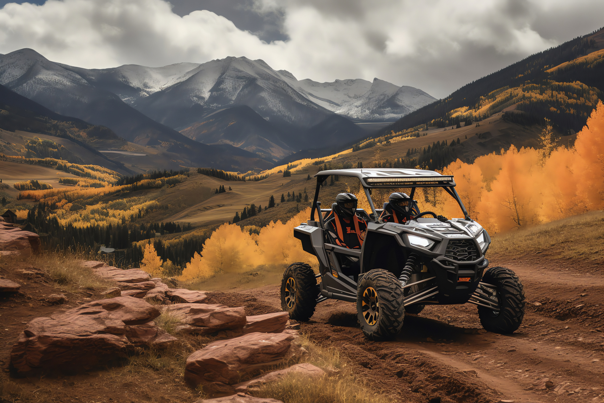 Polaris RZR, rugged exploration, Trail S 570 version, Colorado vistas, mountain adventure, HD Desktop Image