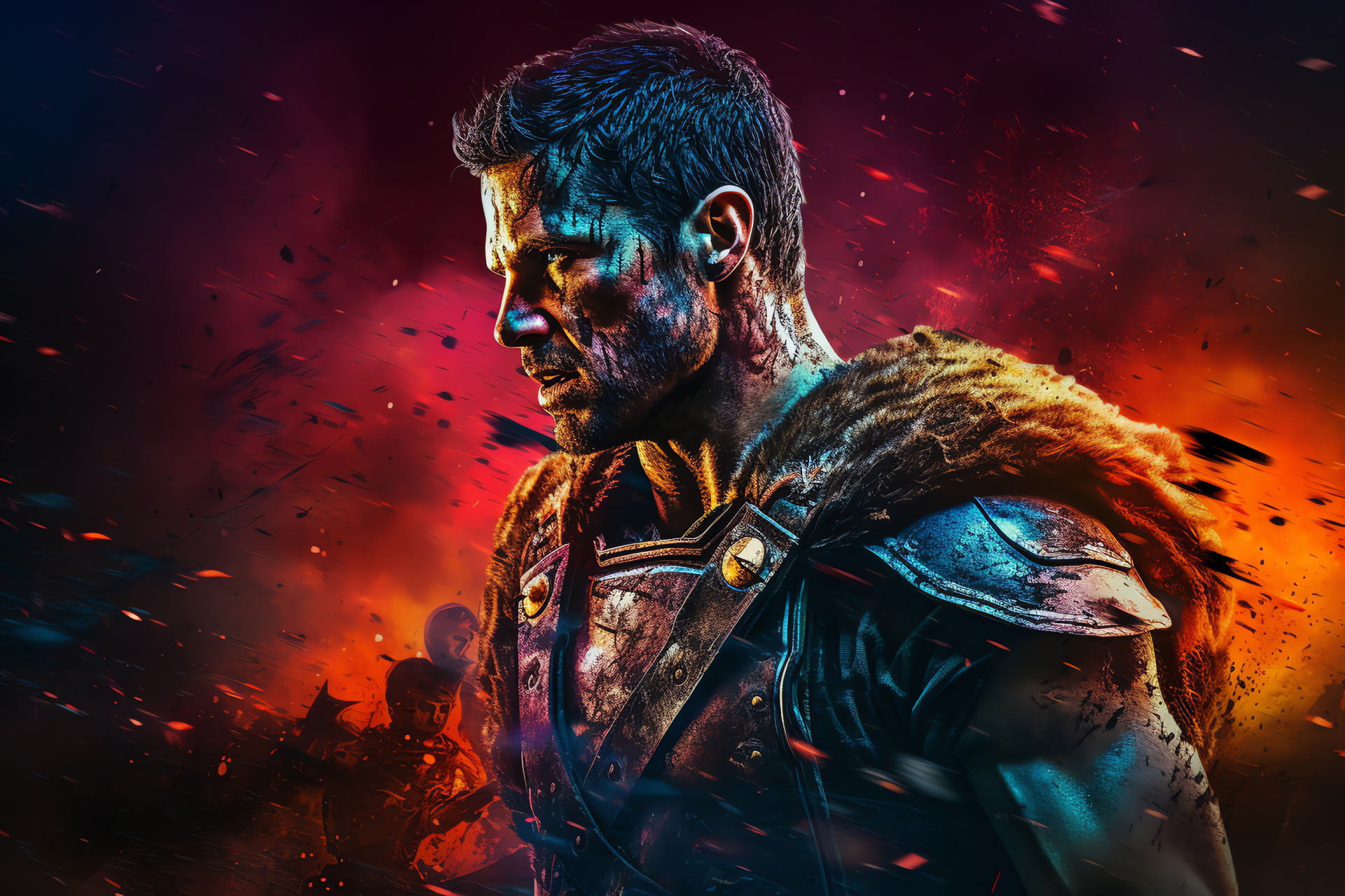 Spartacus warrior persona, Rebel leader, Gladiator combat, Battlefield strategy, Historical Rome, HD Desktop Image