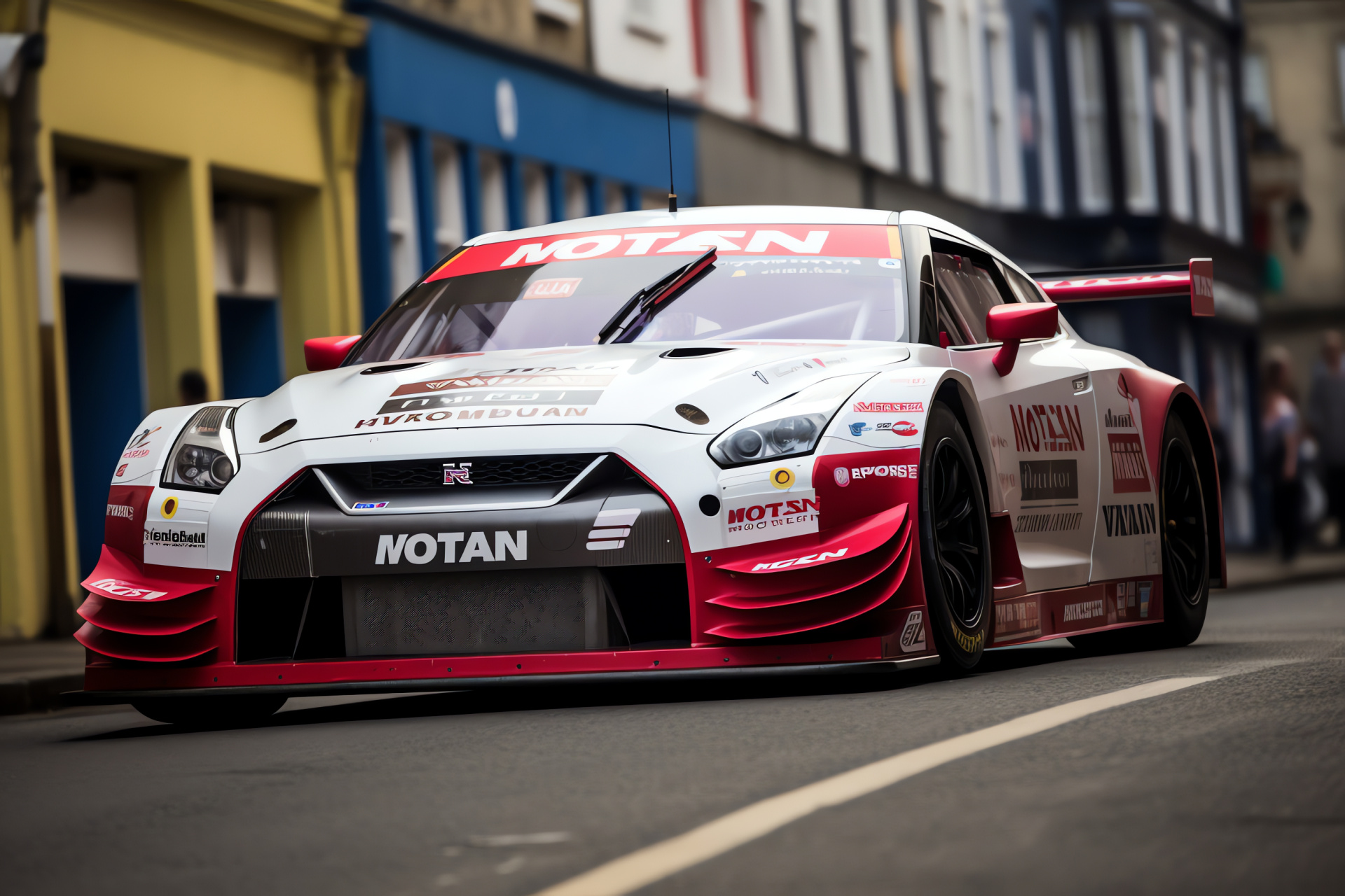 Nissan GTR NISMO GT3, Tourist Trophy Race, Aerodynamic Sportscar, Automotive Speed, Competitive Motorsport, HD Desktop Image