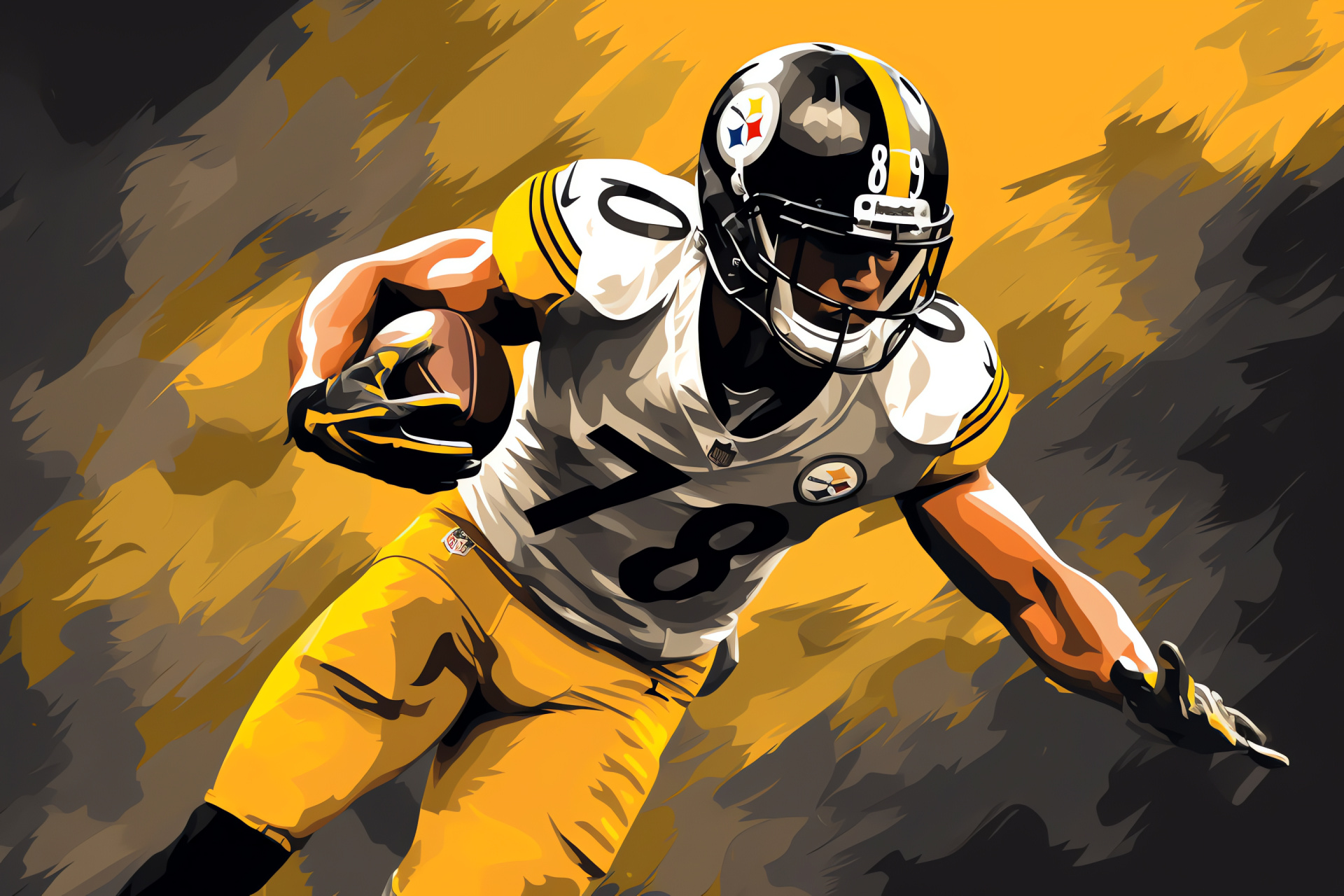 Pittsburgh Steelers, Iconic Heinz Field, Team uniform tones, Safety Minkah Fitzpatrick, Defensive play, HD Desktop Image