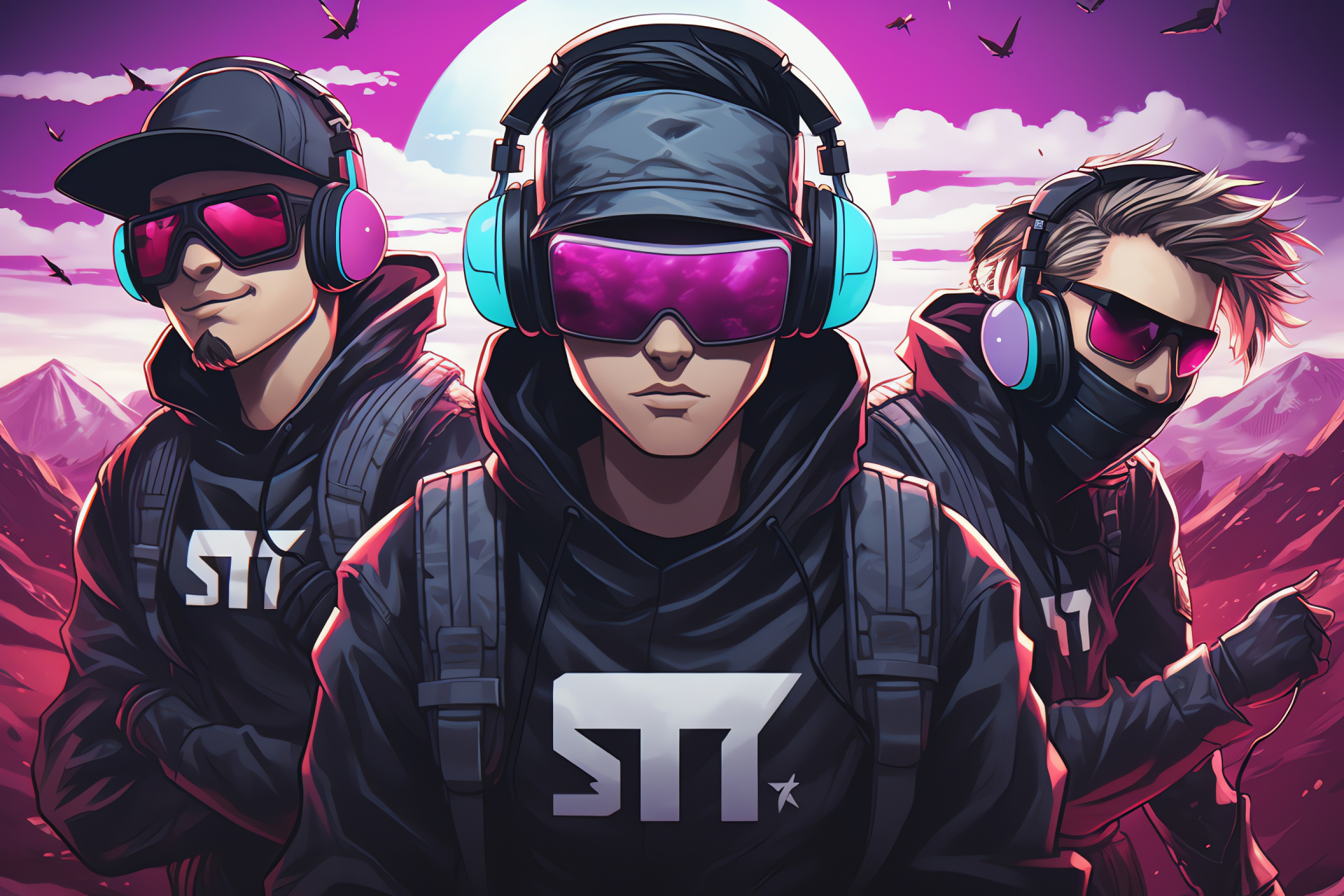 TSM Fortnite lineup, Combat tactics, Survival game, Team coordination, Professional gaming equipment, HD Desktop Wallpaper