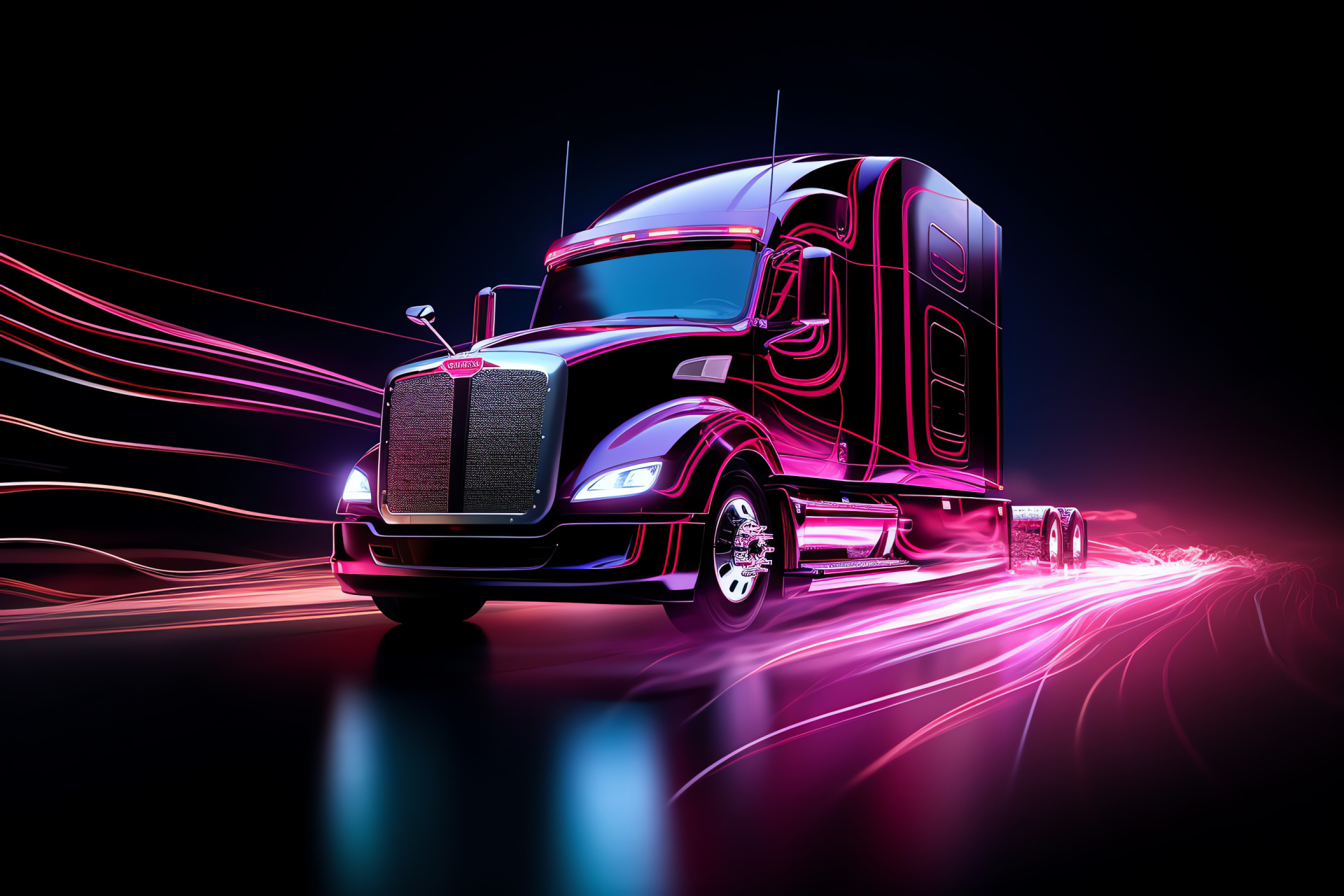 Peterbilt Symbol, Spiraled design, High perspective, Twisted lines effect, Commercial vehicle logo, HD Desktop Wallpaper