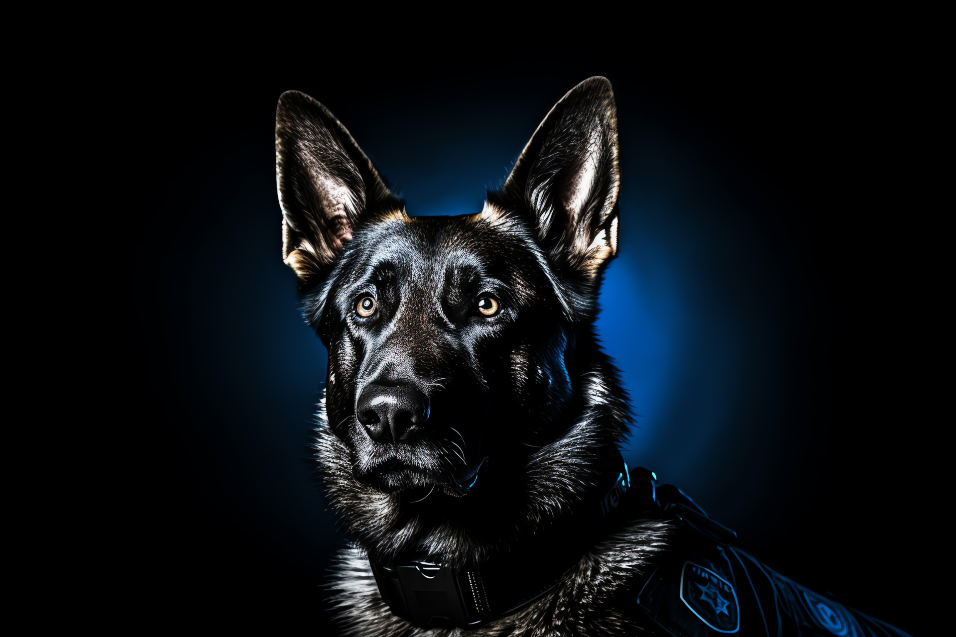 K9 Unit member, Police academy, Search and rescue, Canine obedience, Shepherd intelligence, HD Desktop Image