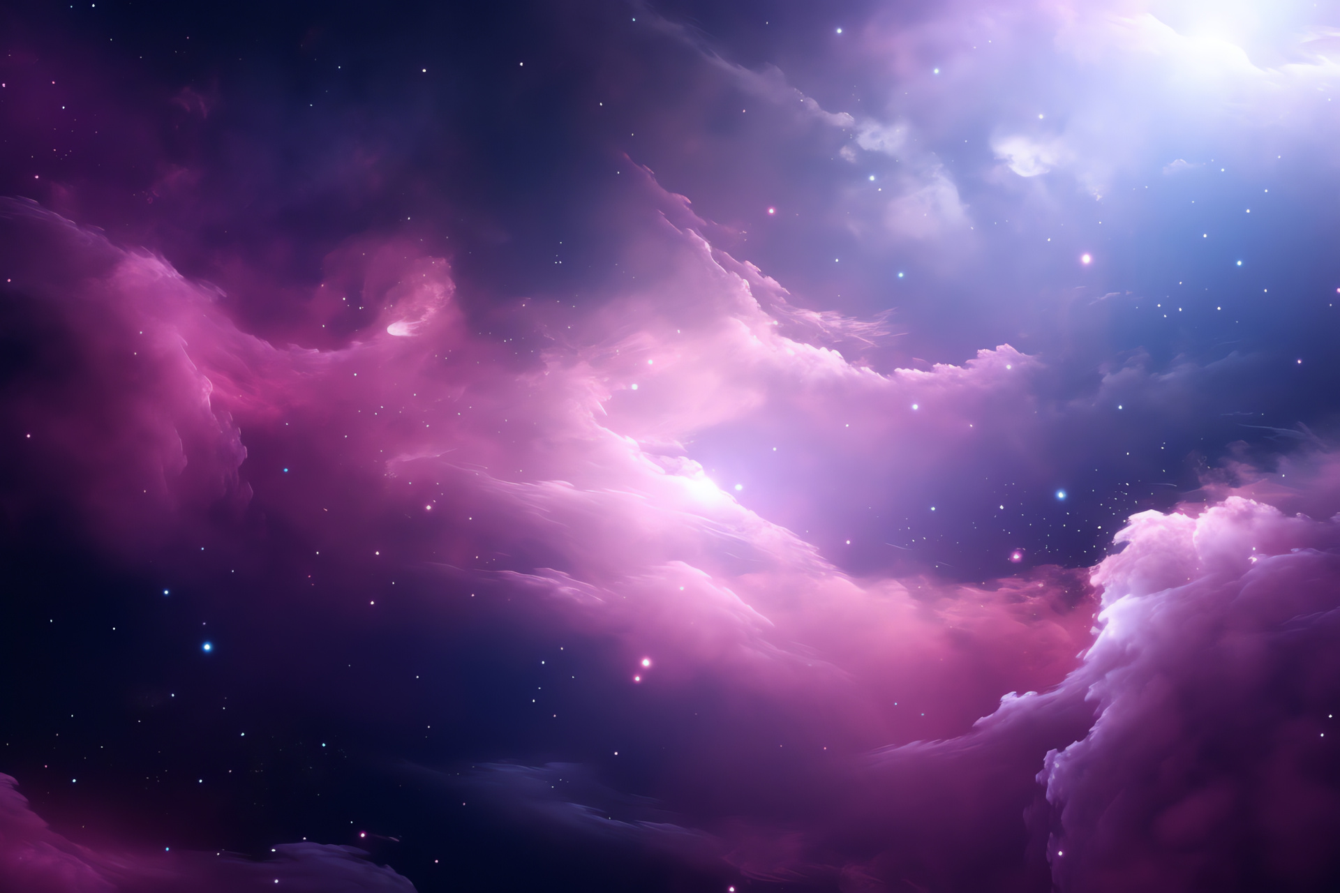 Spectacle of pink nebula, Universe charm, Astronomic phenomenon, Celestial wide angle, Magnificent cosmos, HD Desktop Image