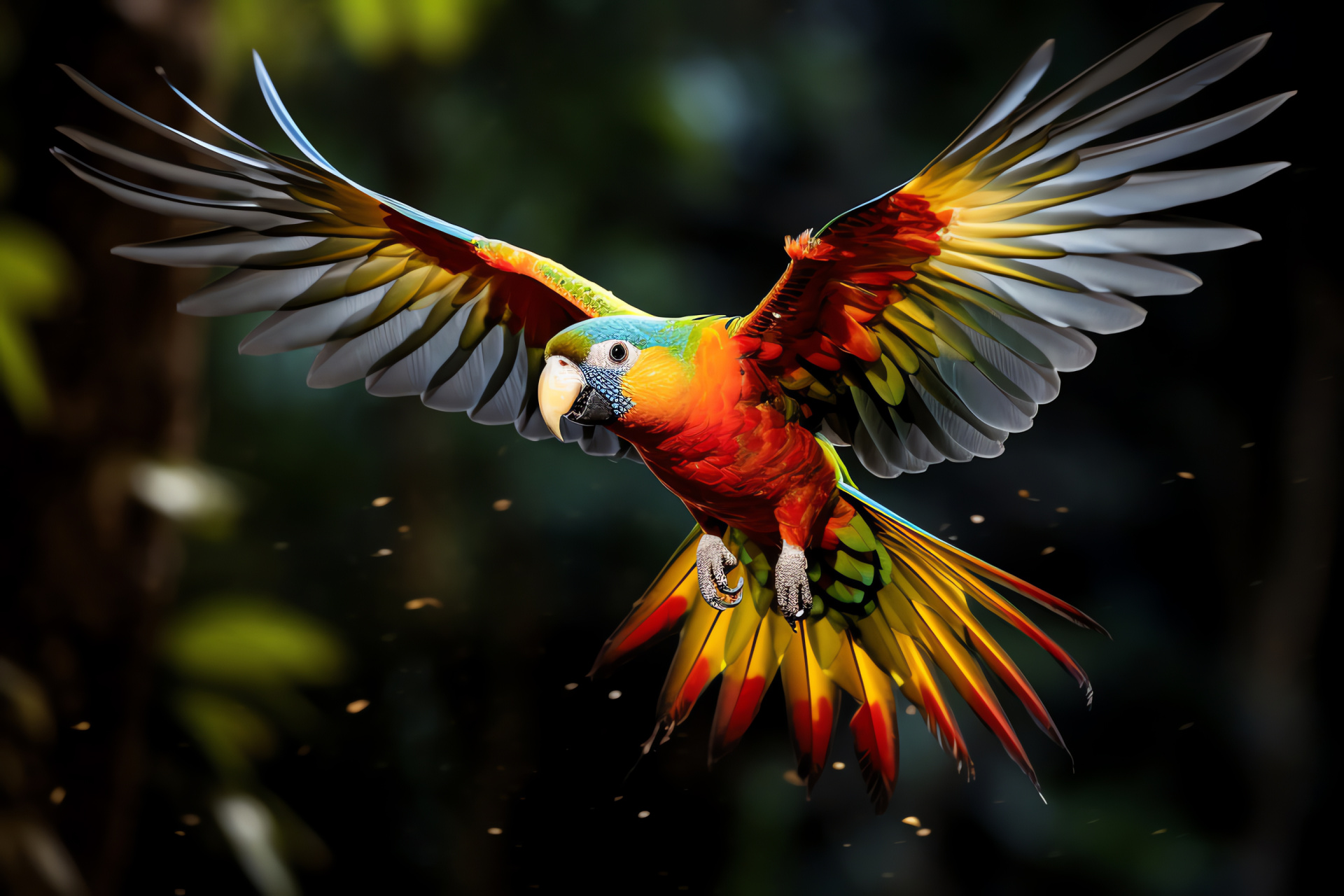 Red feathered parakeet, Avian species, Ornithological study, Jungle environment, Bird aficionado, HD Desktop Image