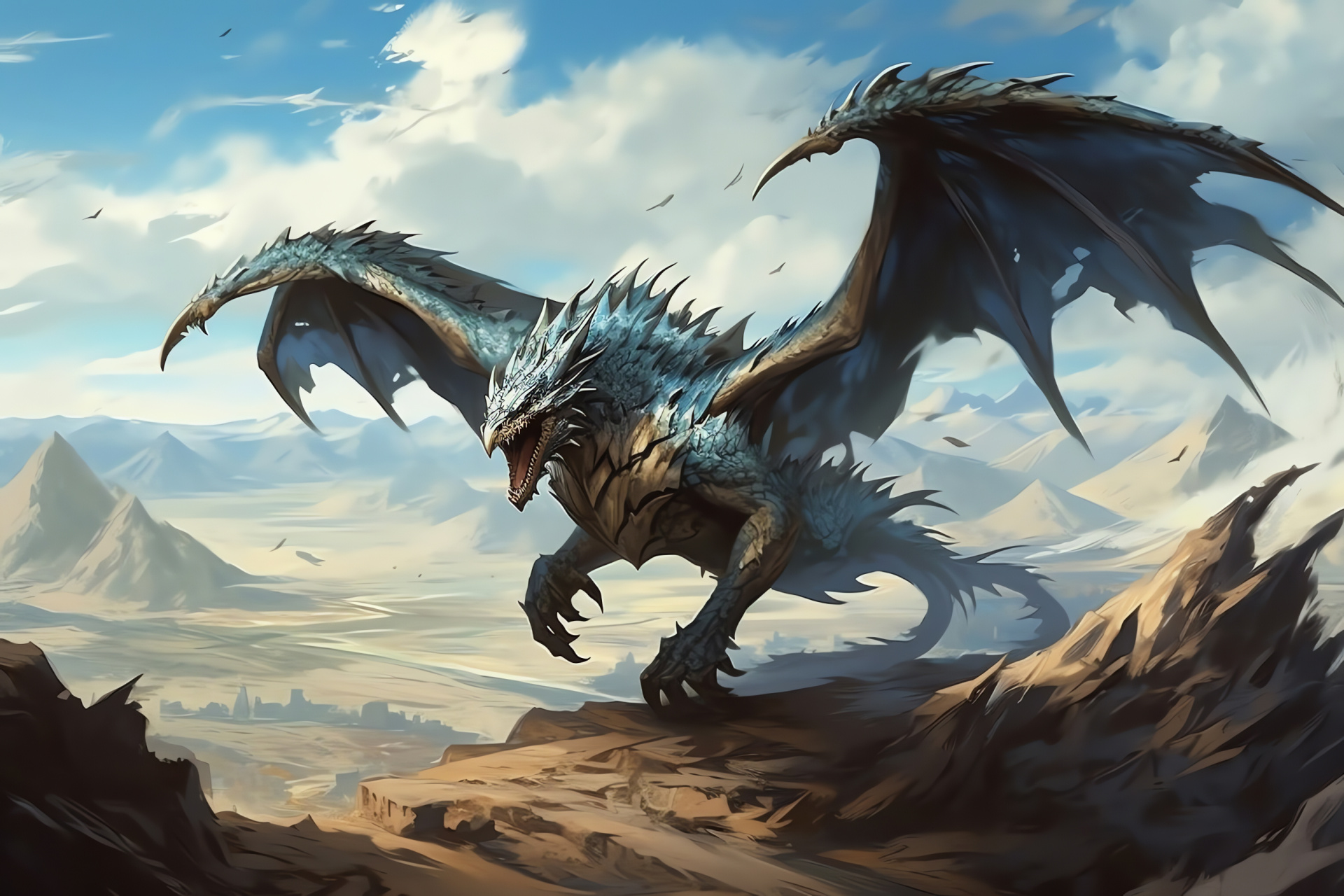 MTG Ugin, the spirit dragon, Mystical creature design, Haunting empty lands, Magic The Gathering universe, HD Desktop Image