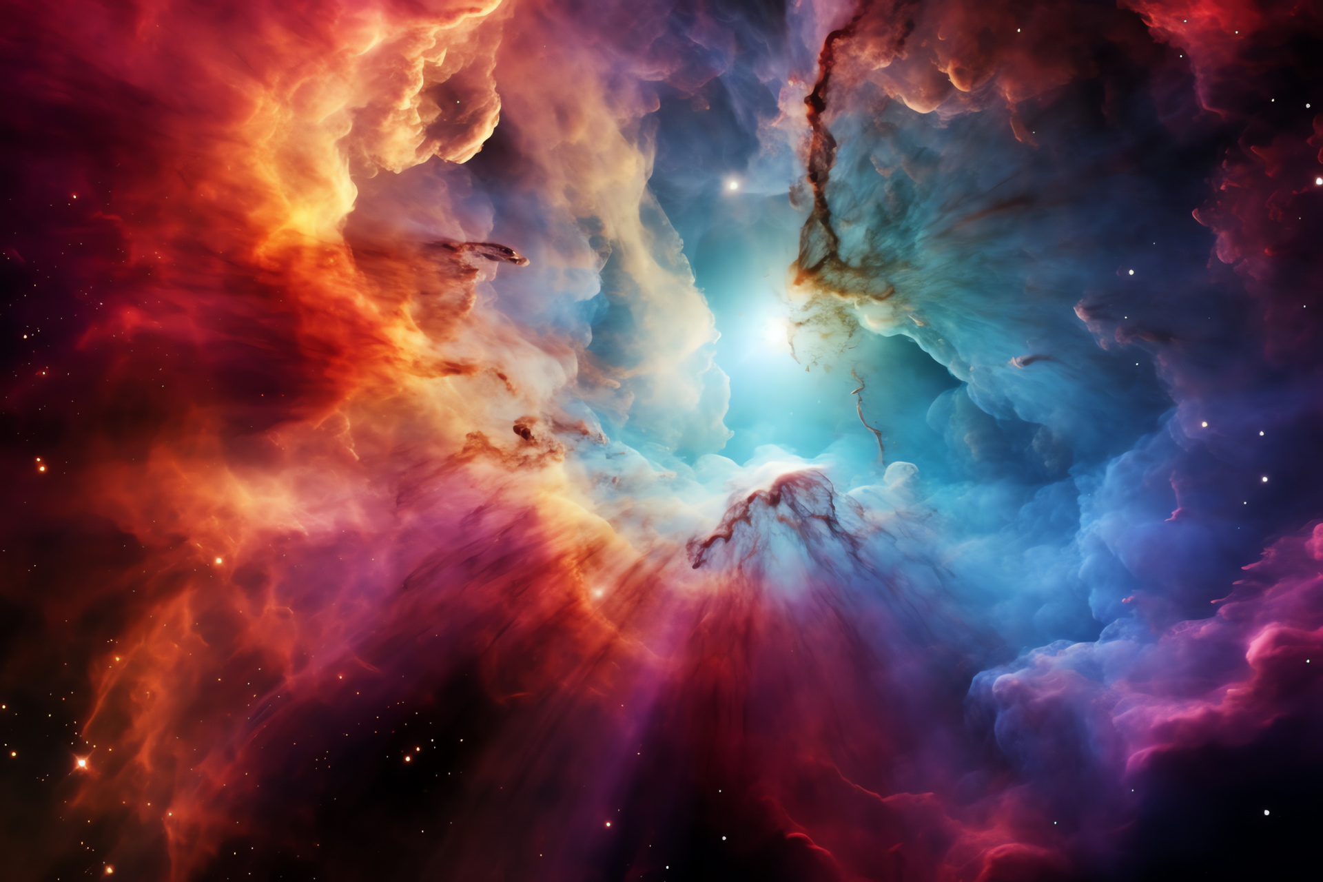 Astronomy visualization, Deep space beauty, Galactic formation, Stardust collection, Sky radiance, HD Desktop Image