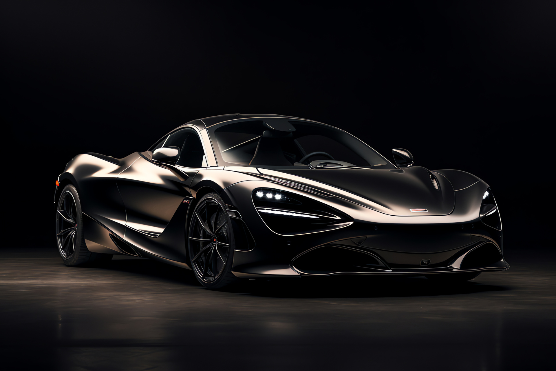 McLaren 720S, Supercar silhouette, Precision engineering, British manufacturer, Aerodynamic contours, HD Desktop Image