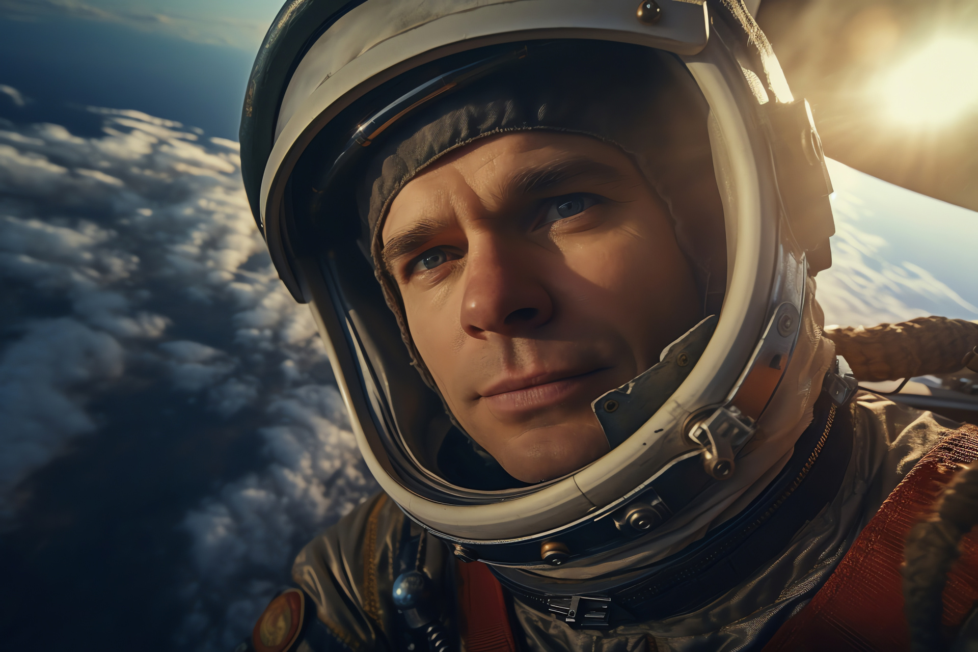 Yuri Gagarin, First human in orbit, Soviet cosmonaut, Earth orbit, Stratosphere, HD Desktop Image