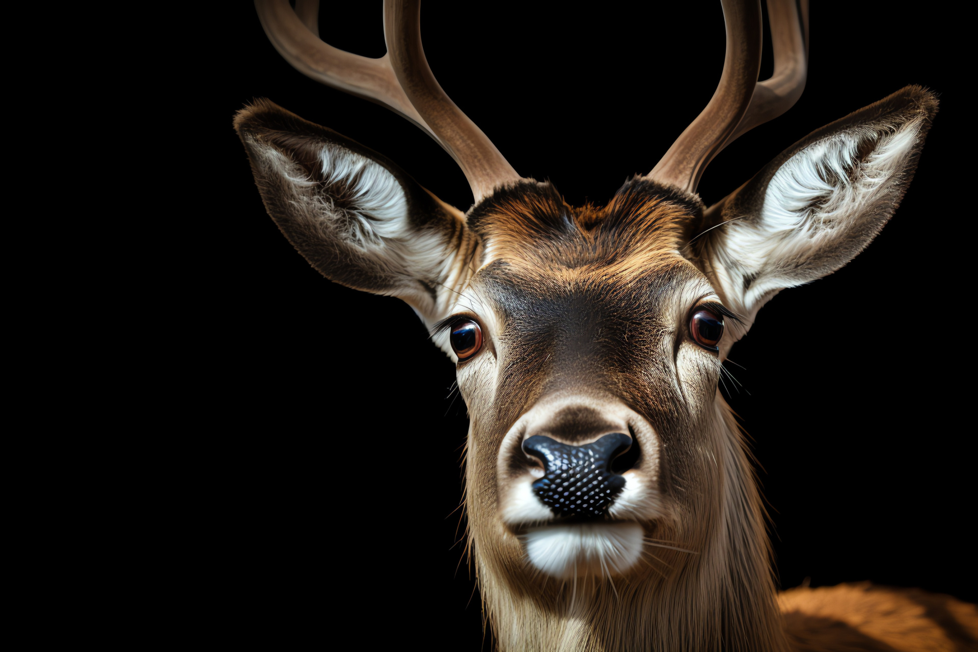 Reindeer, light brown fur, amber eyes, animal observation, nature enthusiast, HD Desktop Image