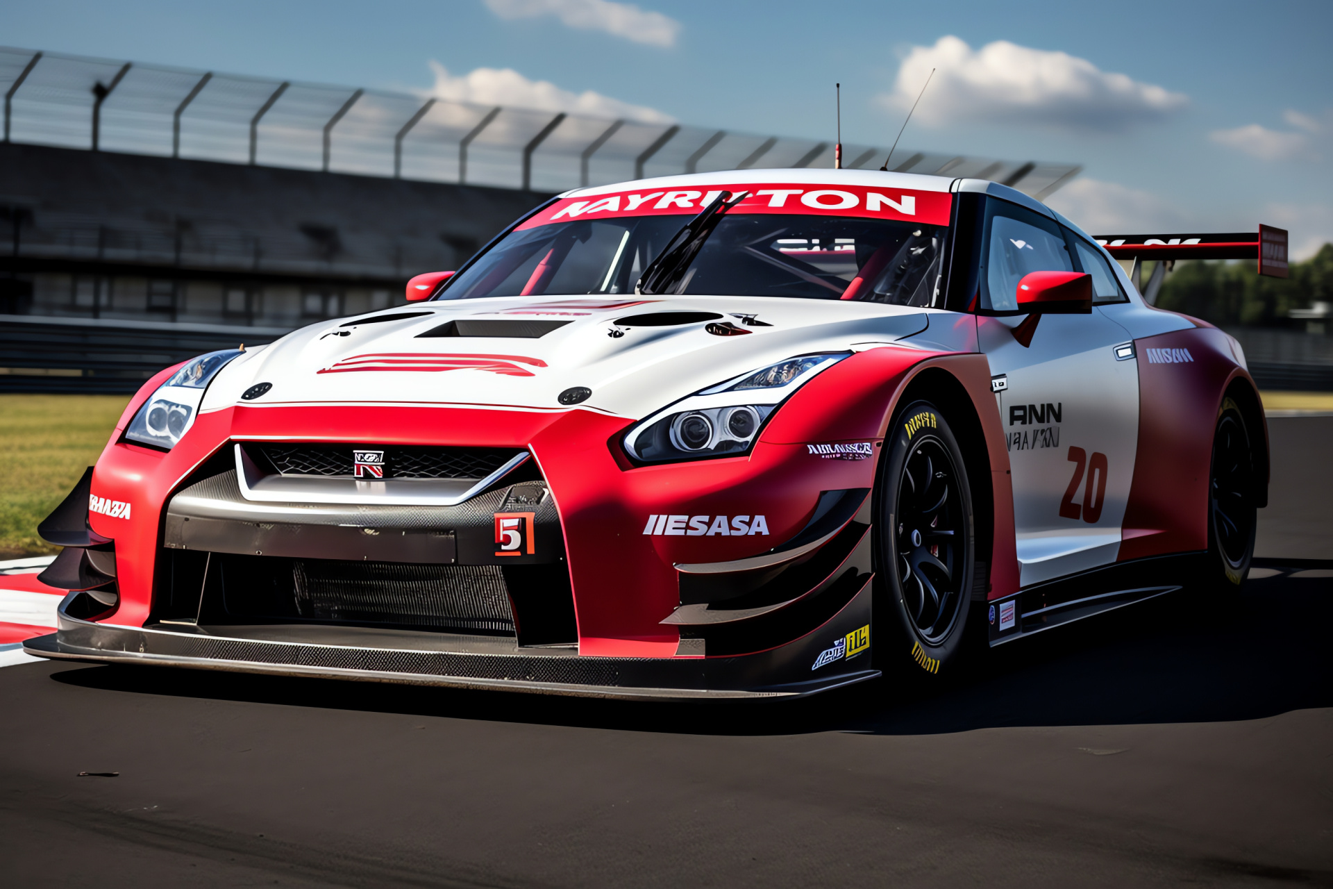 Nismo Racing Spirit, GT-R GT3 prowess, Suzuka motorsports, competitive racing build, decorated livery, HD Desktop Wallpaper